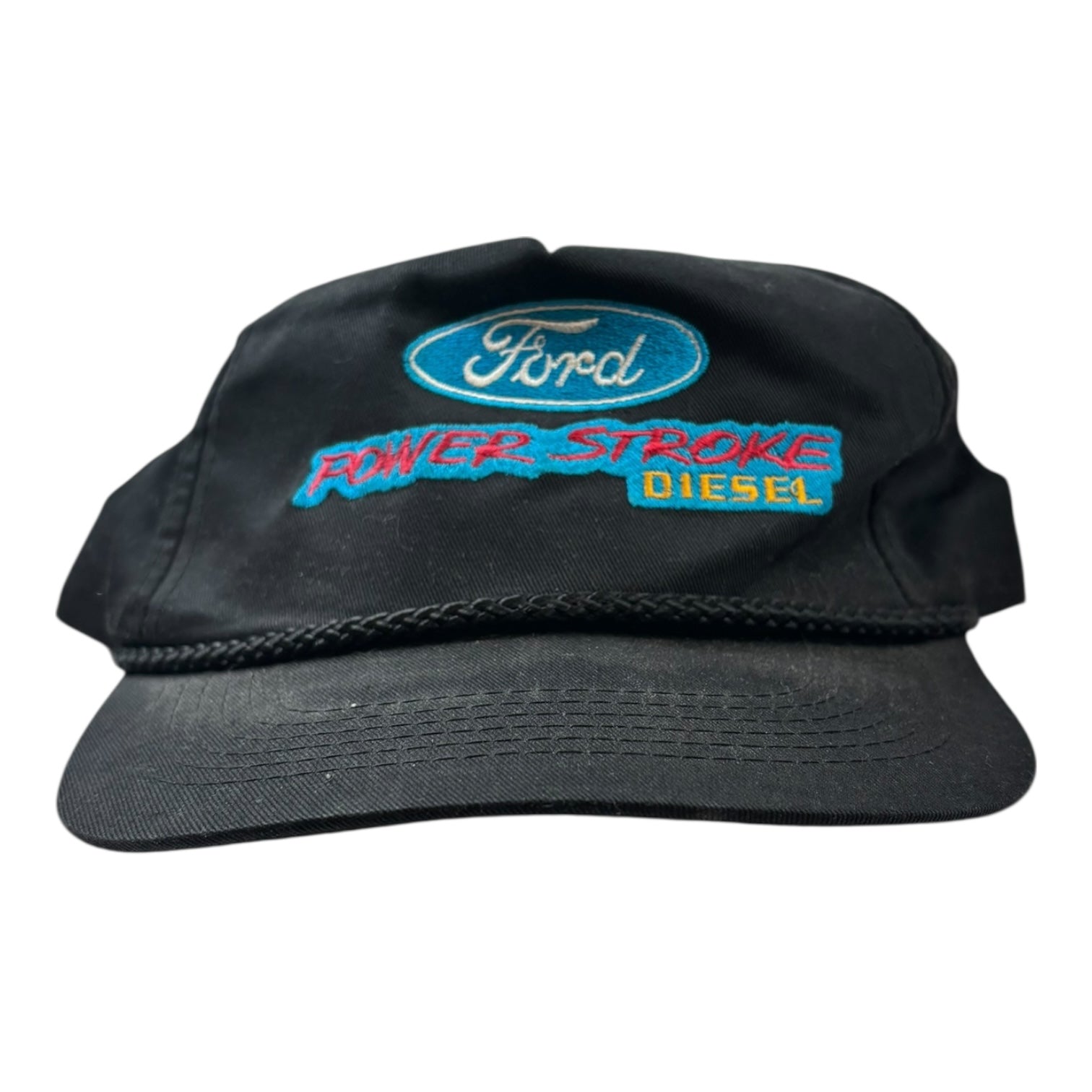 Vintage Ford Power Stroke Diesel SnapBack Hat Black