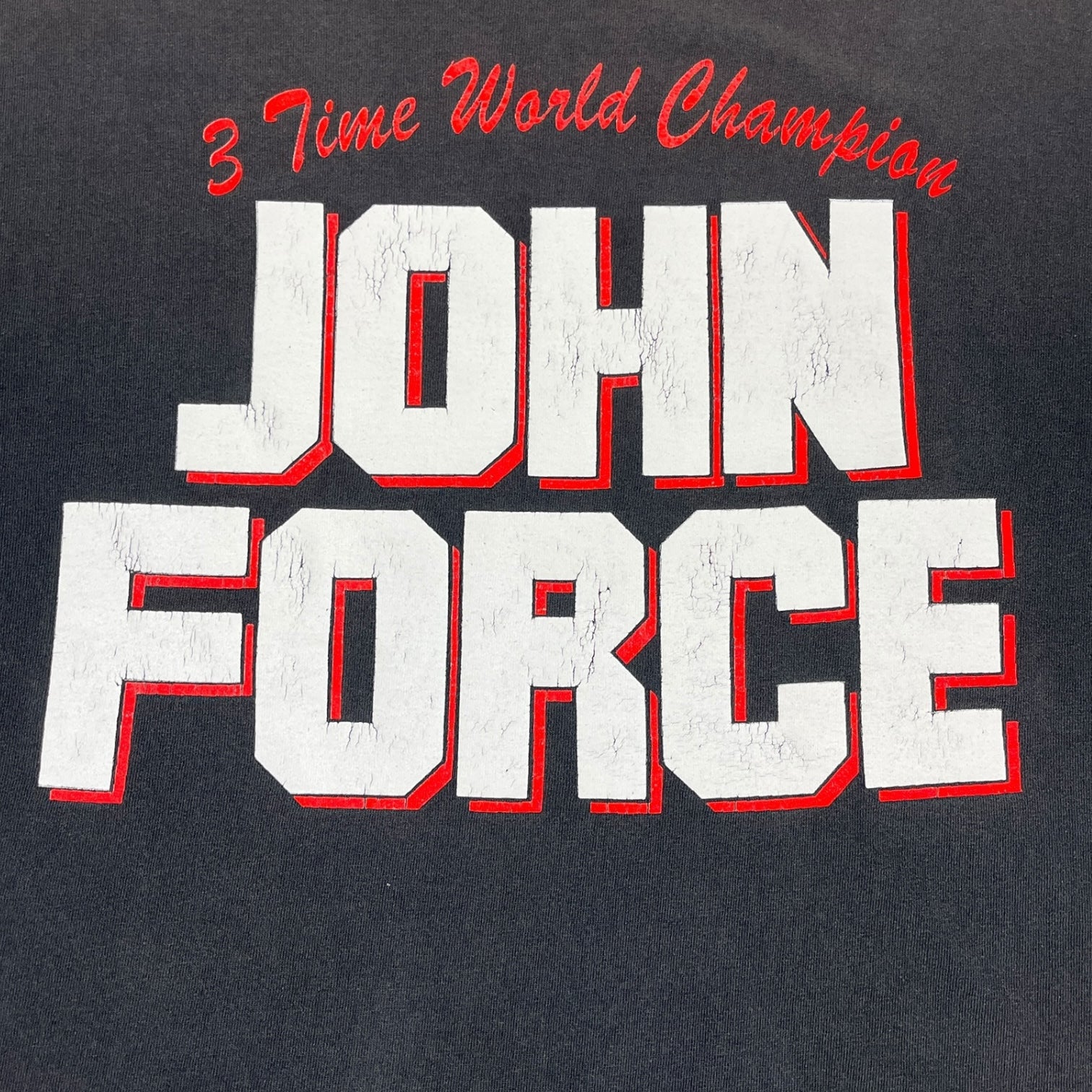 Vintage John Force “The Nightmare Continues” Racing T-Shirt Black