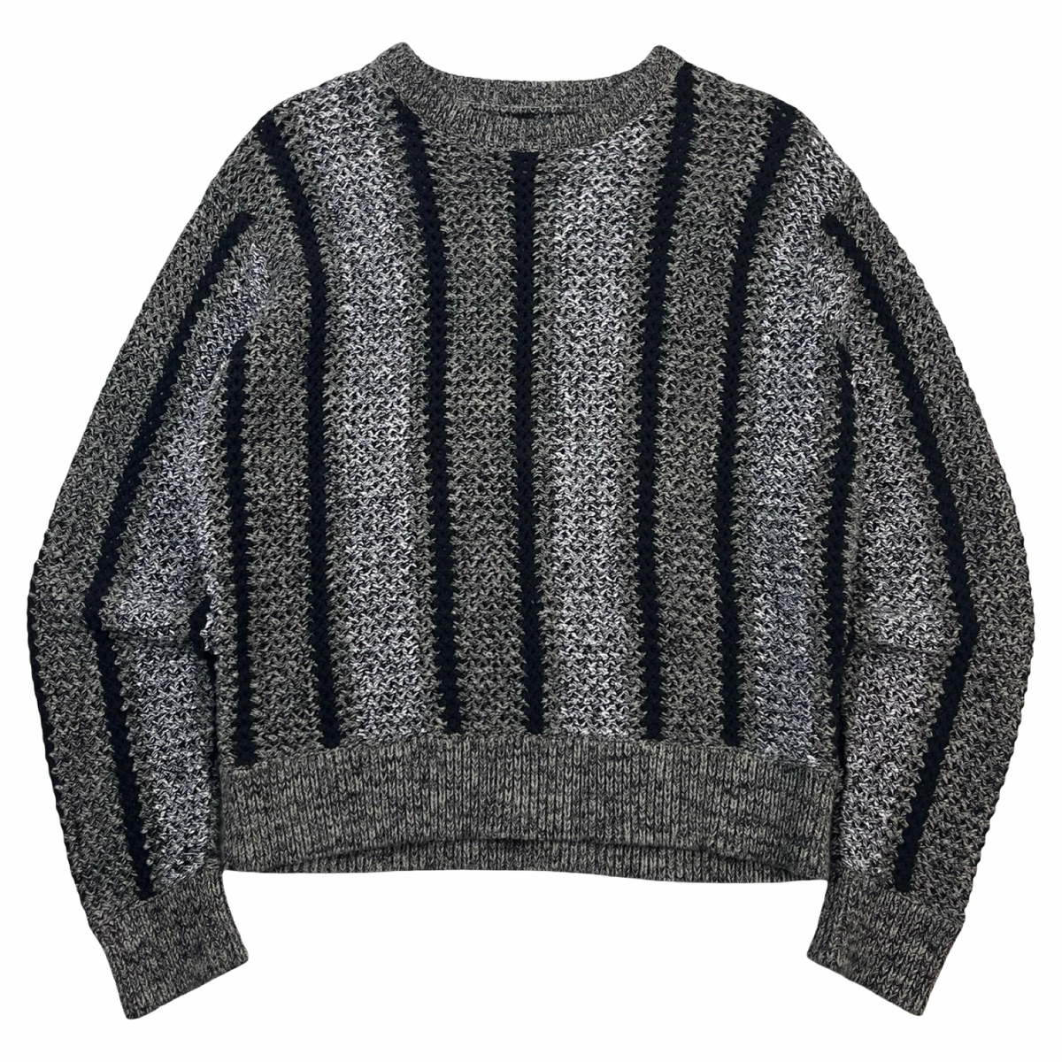 Stussy Baja Loose Gauge Sweater Black