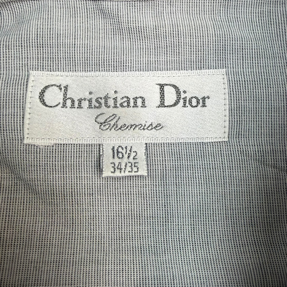 Vintage Christian Dior Button Up Shirt Grey