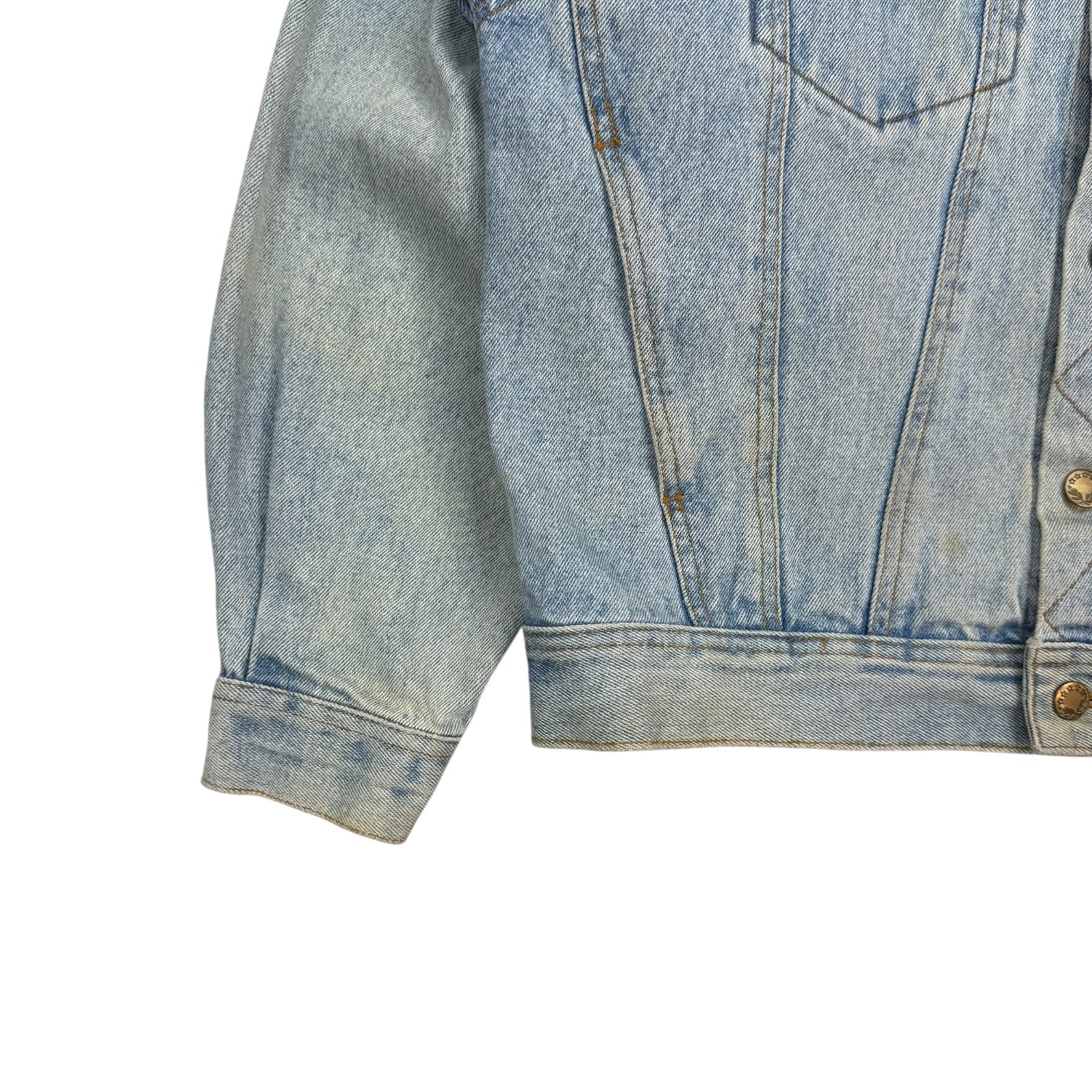 Vintage Jack Links ‘Over 500 Million Sold’ Denim Jacket Light Wash