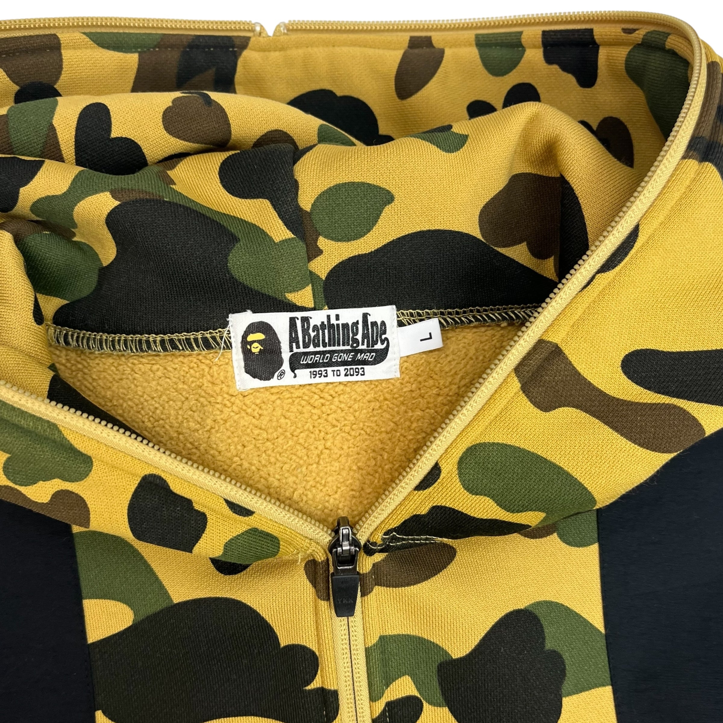 Bape 1st Camo Patched Wide Full Zip Hoodie