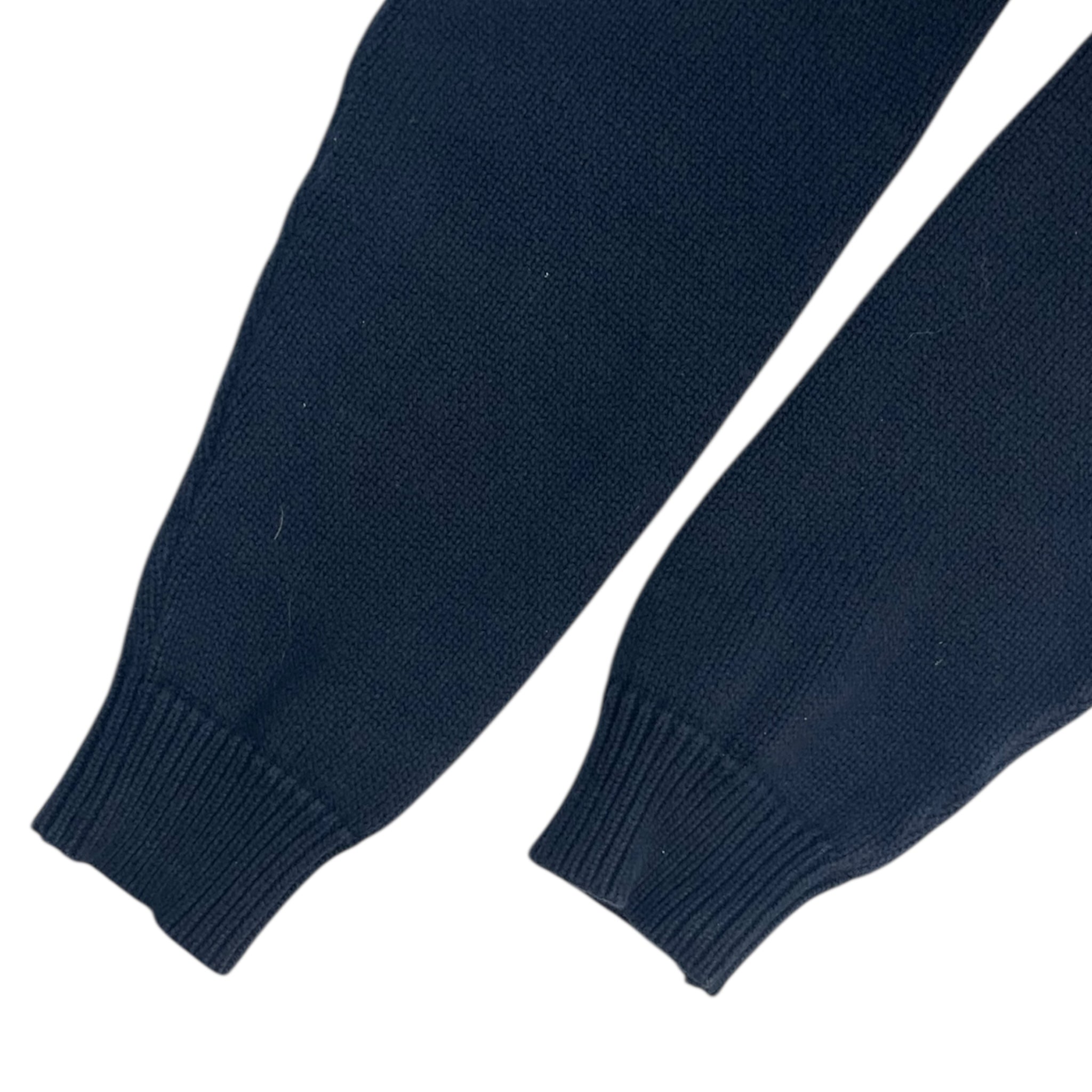 Supreme Half Zip Mock Neck Sweater Navy