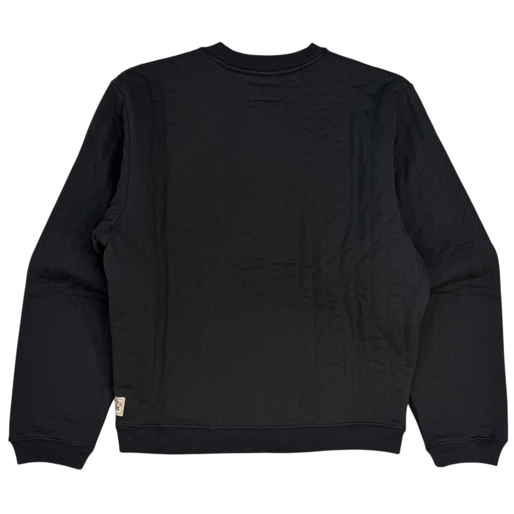Stussy Vertical Quilt Crew Black