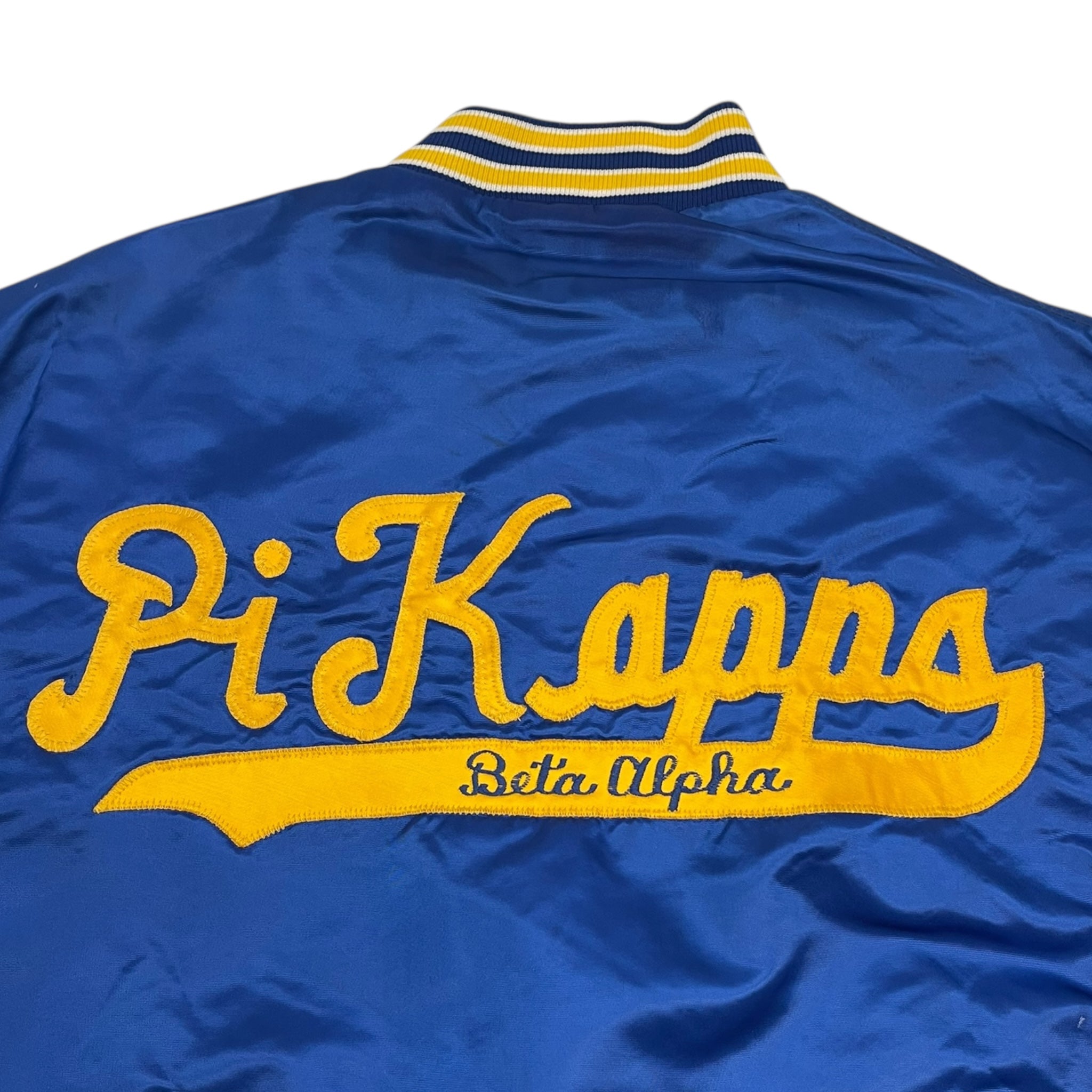 Vintage ‘70s Satin Fraternity Button Up Jacket