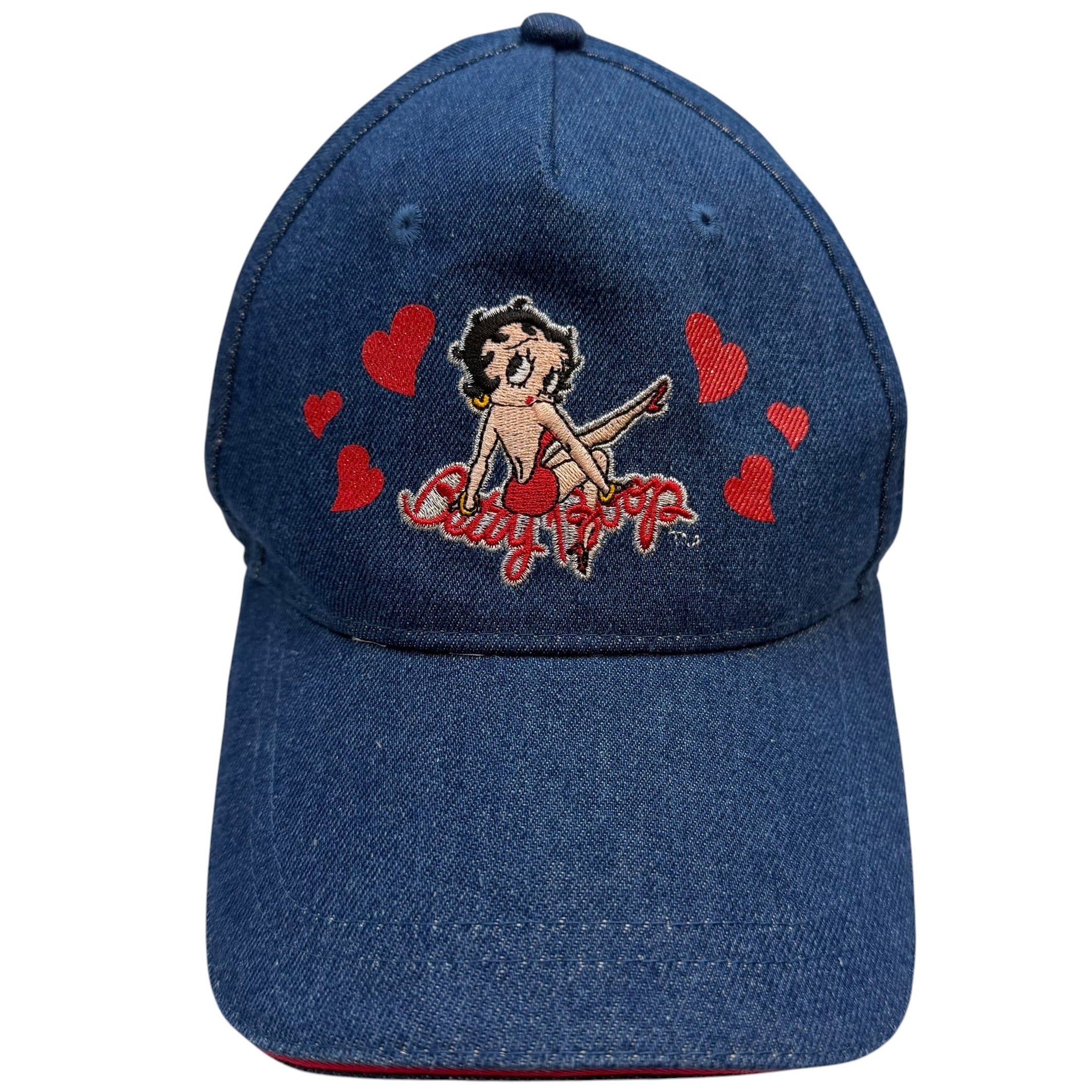 Vintage Betty Boop Denim Trucker Cap Blue