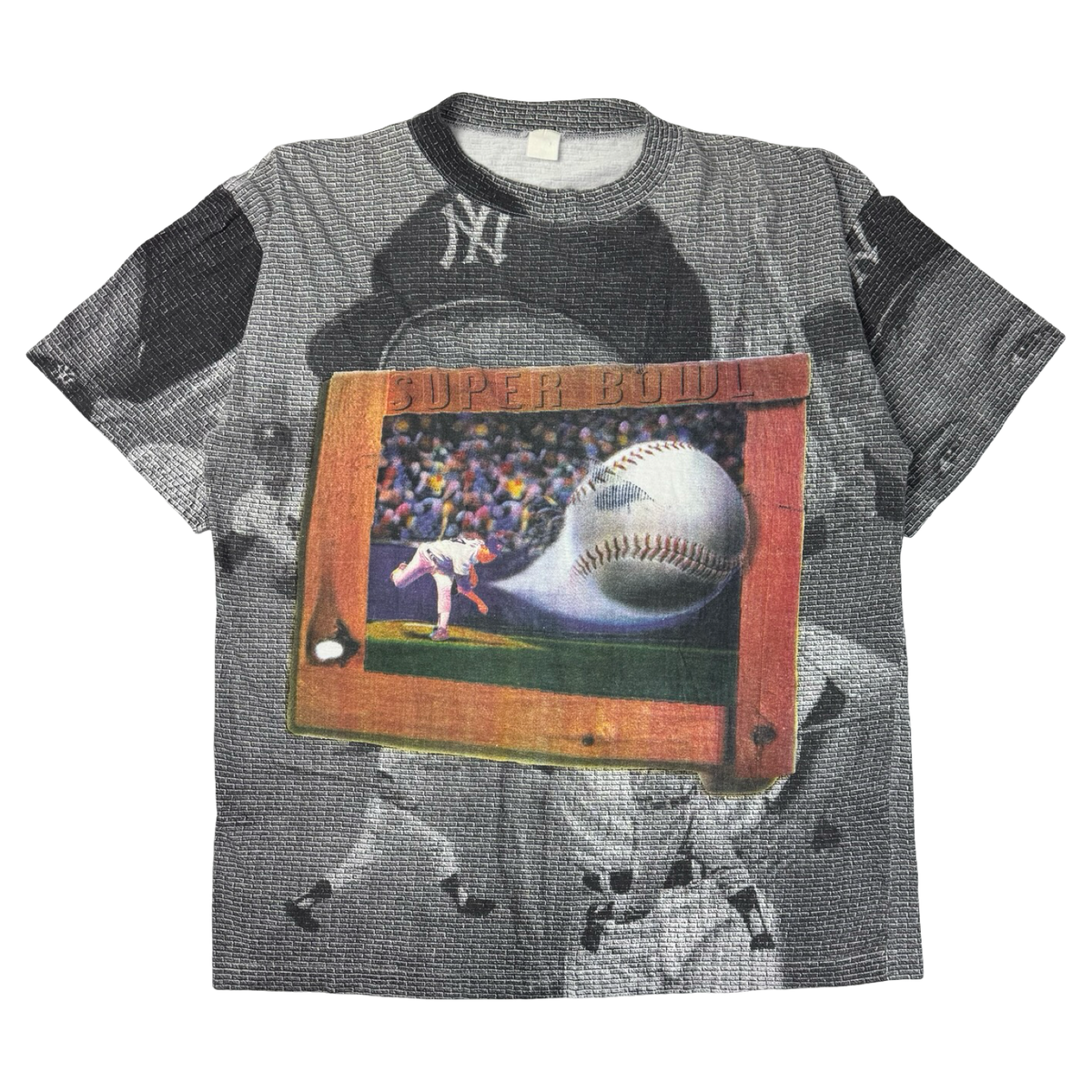 Vintage New York Yankees Baseball ‘Super Bowl’ AOP T-Shirt