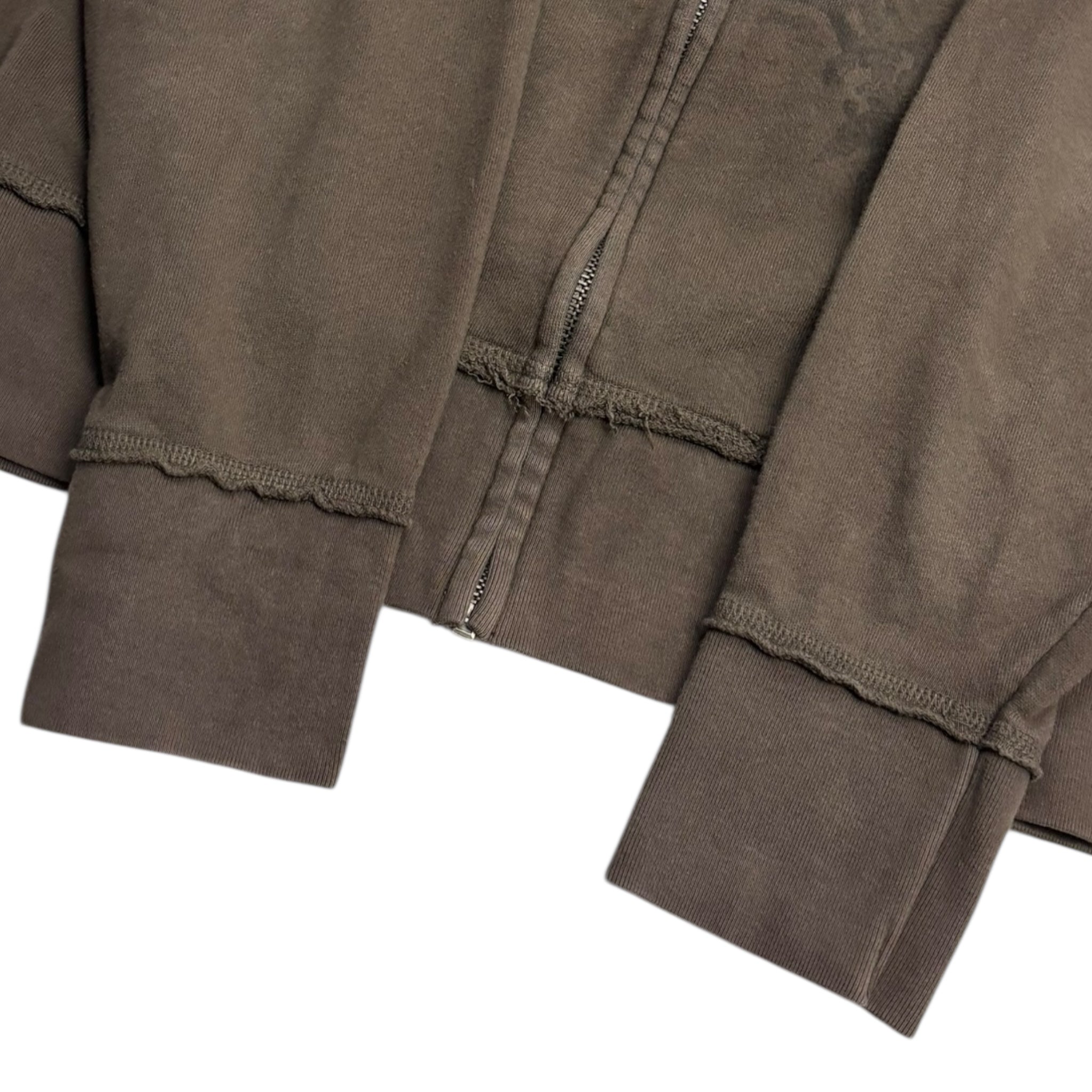 Vintage Y2K Aeropostale inside Out Zip Hoodie Brown