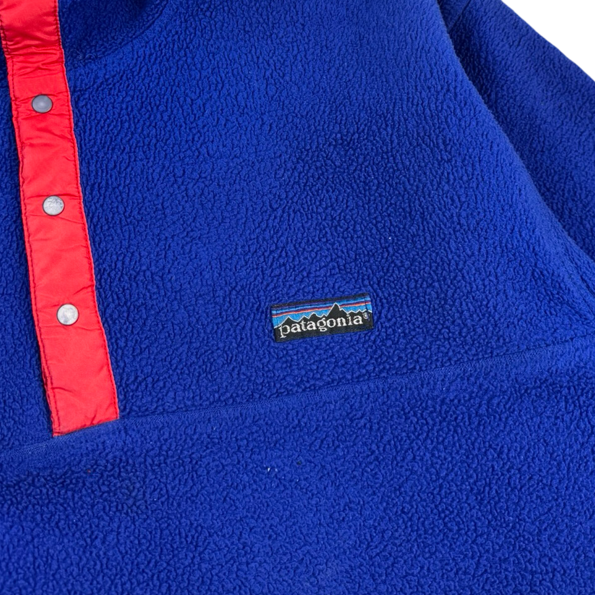 Vintage ‘90s Patagonia Made In Canada T-Snap Fleece Blue