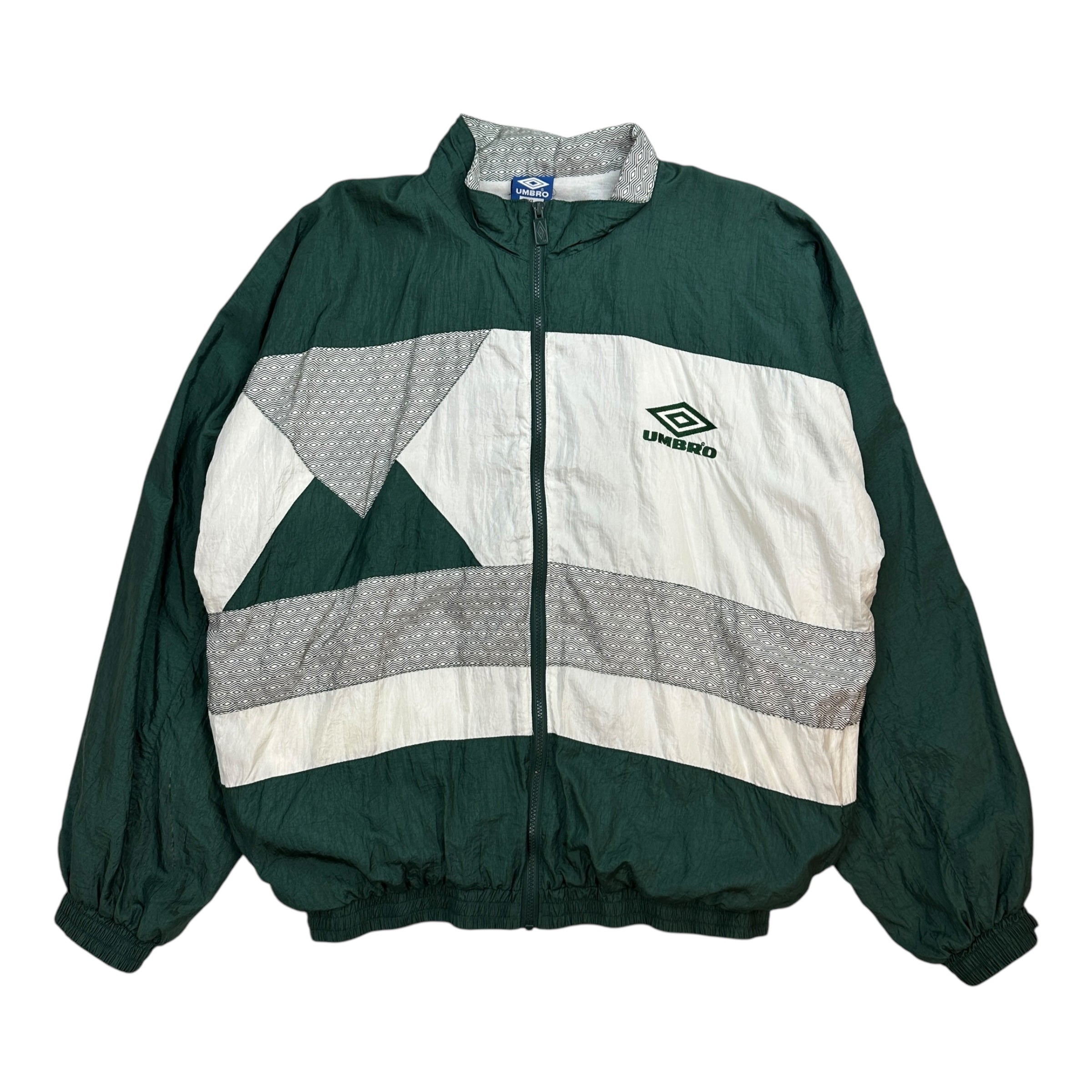 Vintage Umbro Windbreaker Green/White