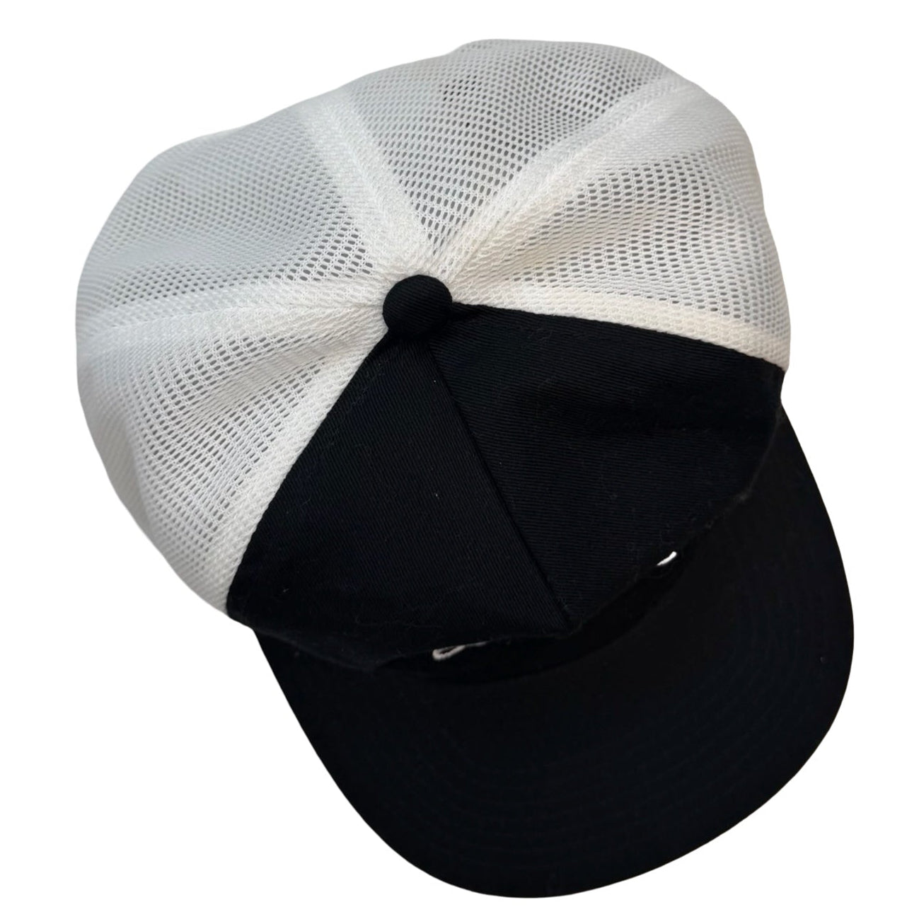 Stussy Old English Script Trucker Hat Black/White