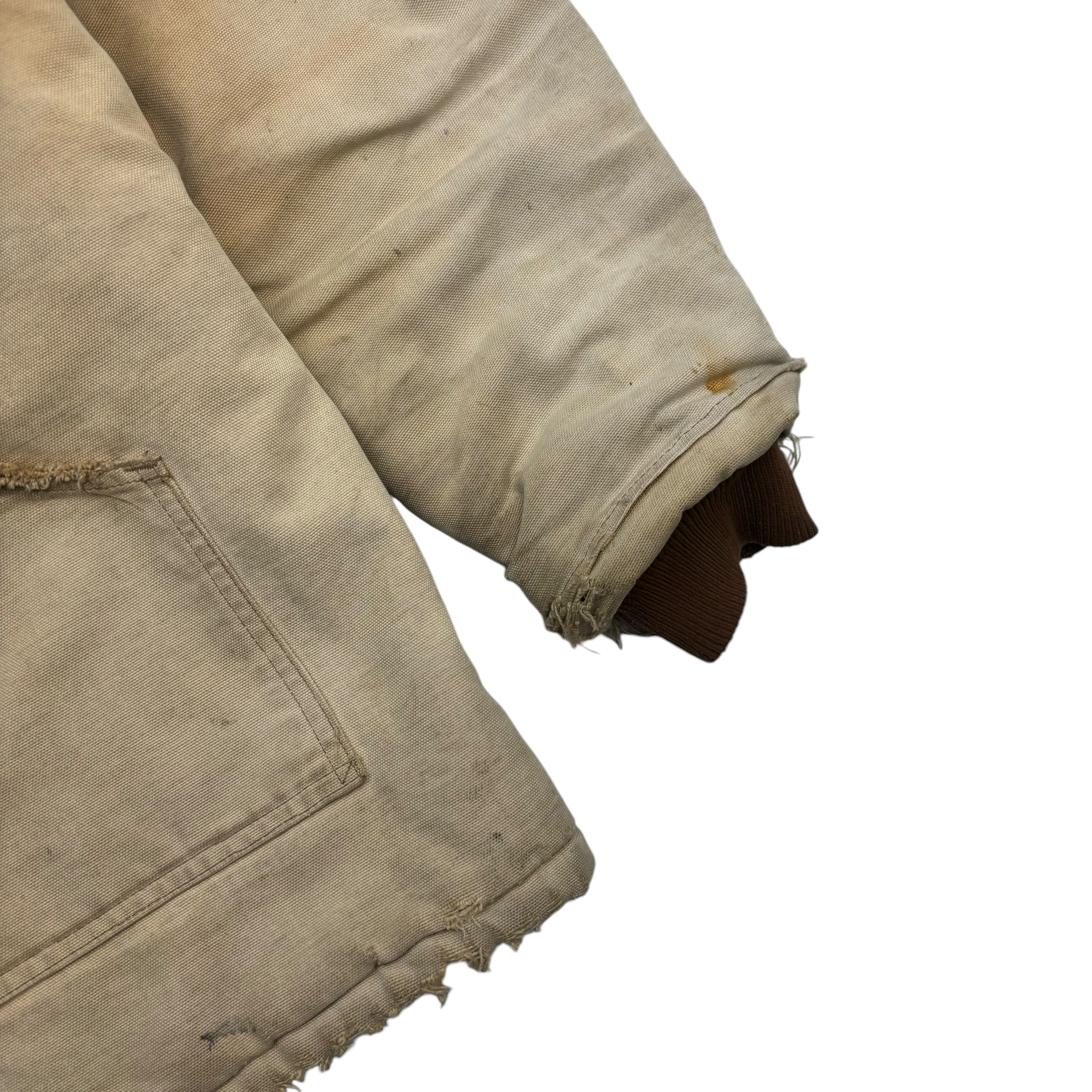 Vintage Carhartt Chore Jacket Washed Tan