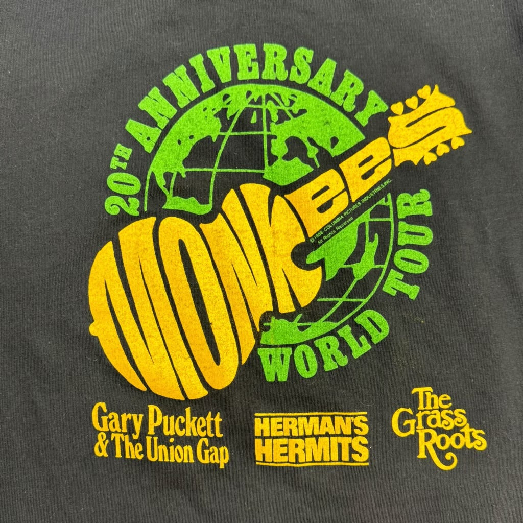 1986 Monkees  20th Anniversary World Tour T-Shirt