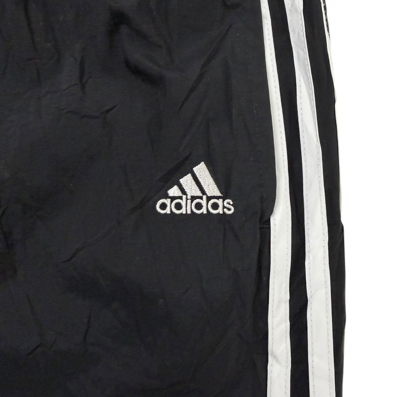 Vintage Black Adidas Striped Fleece Lined Trackpants