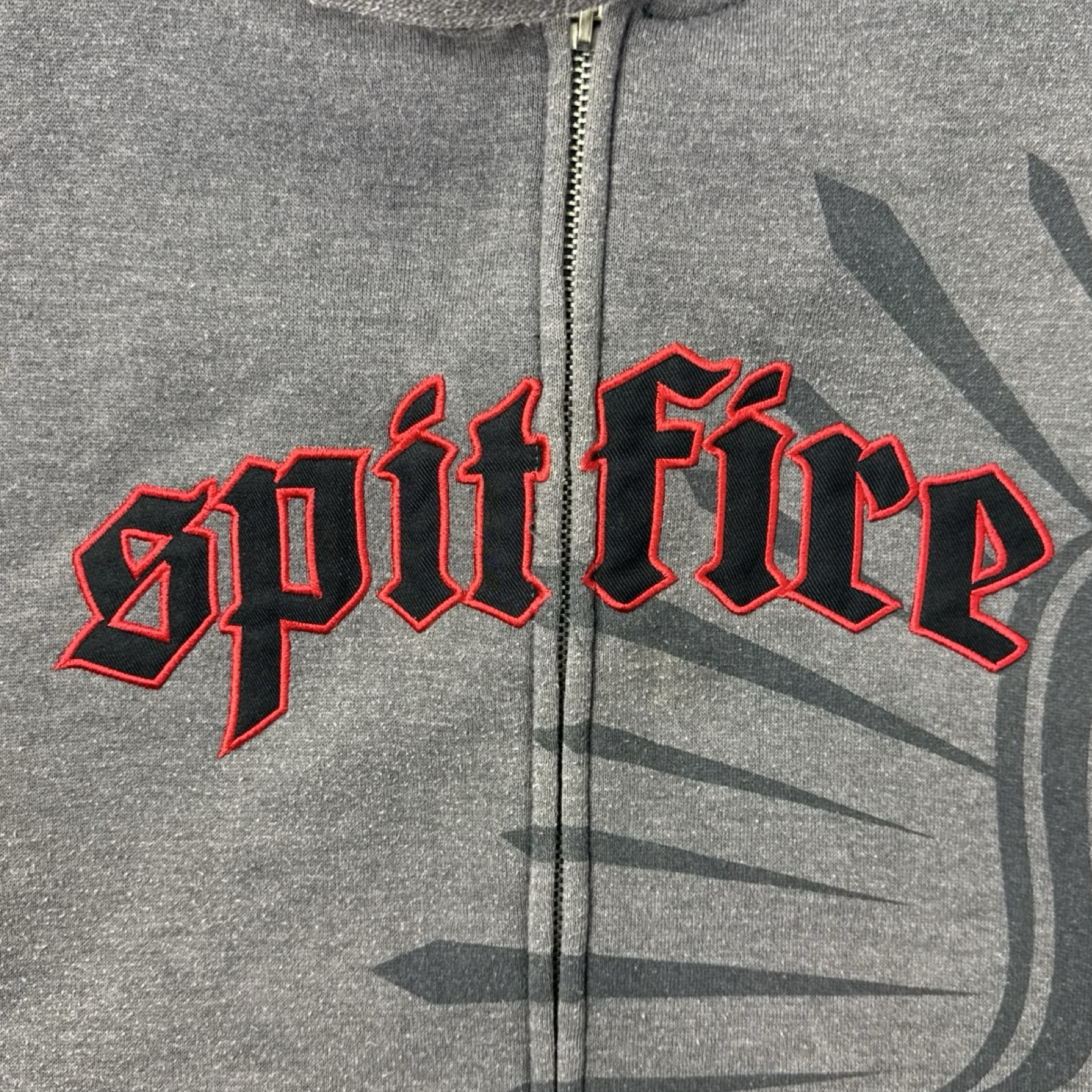 Vintage Y2K Spitfire Spellout Zip Up Hoodie