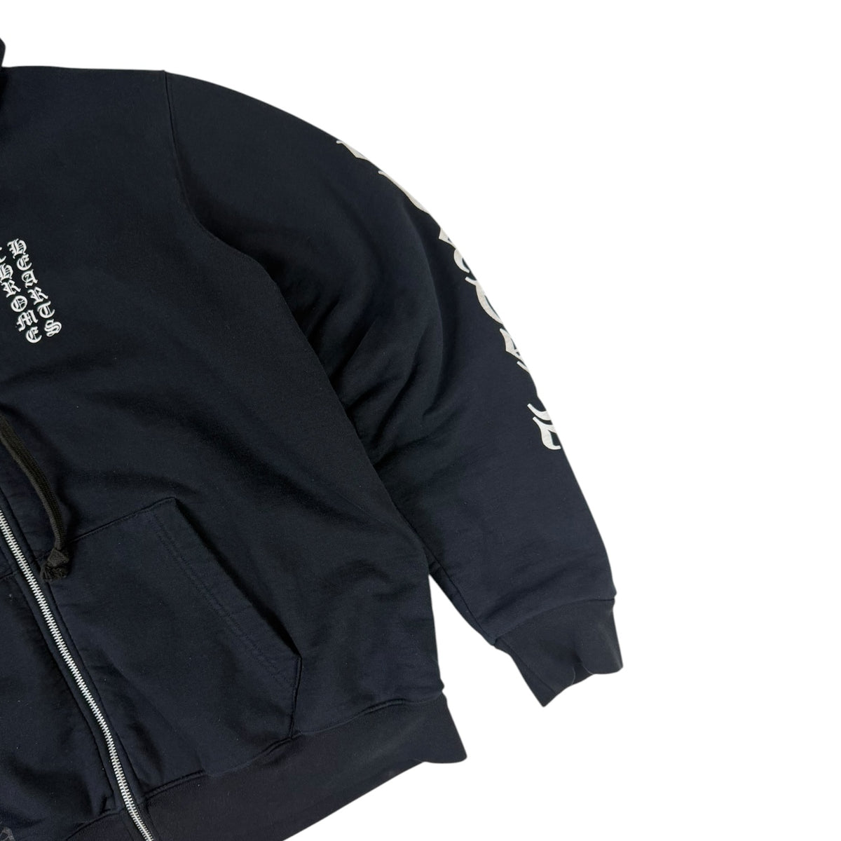 Chrome Hearts Thermal Zip Up Hoodie Black
