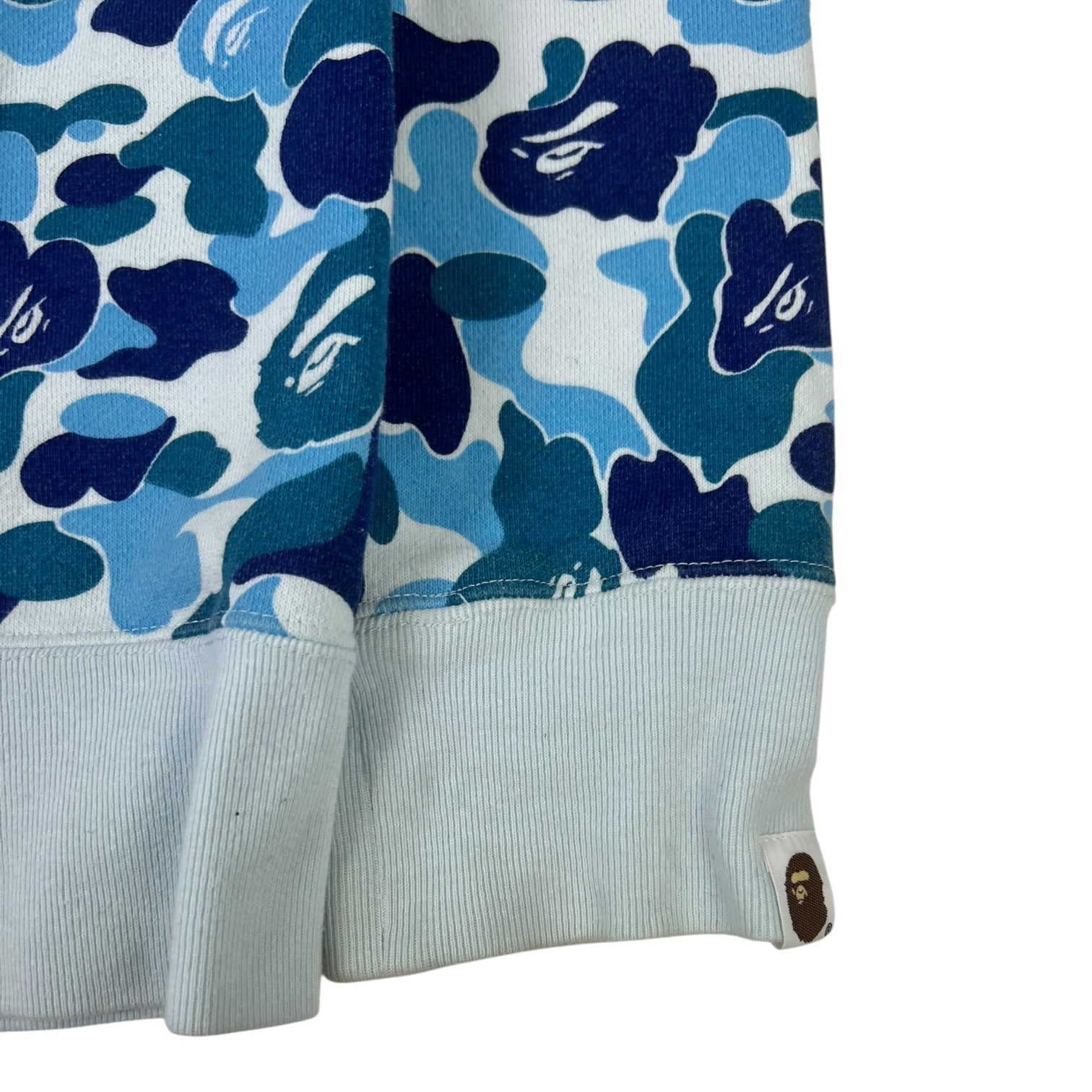 A Bathing Ape ABC Camo Blue Shark Full Zip Hoodie