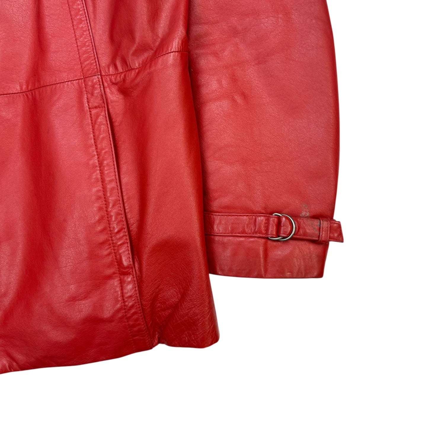 (W) Vintage Danier Leather Jacket Red