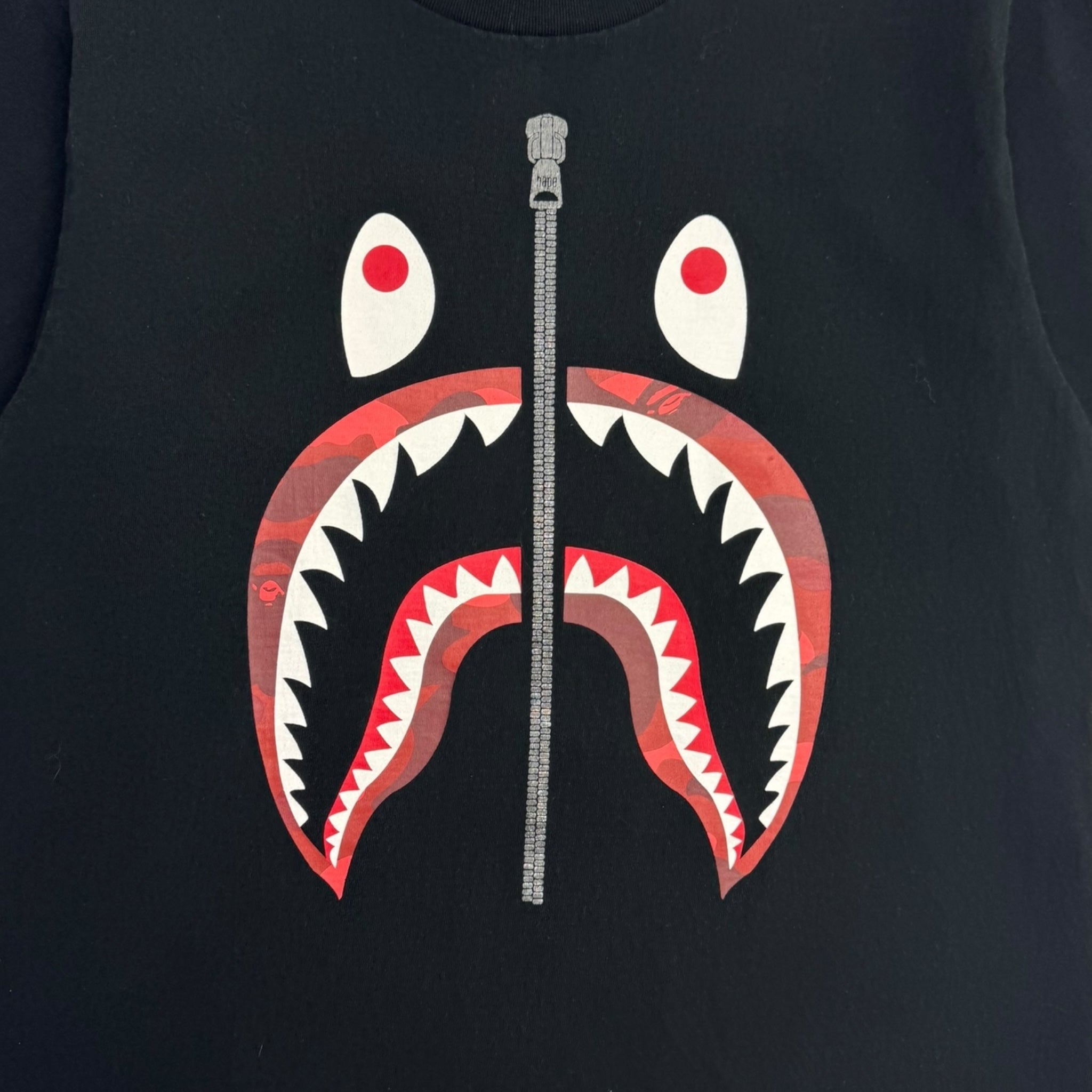 BAPE Camo Shark Tee Black