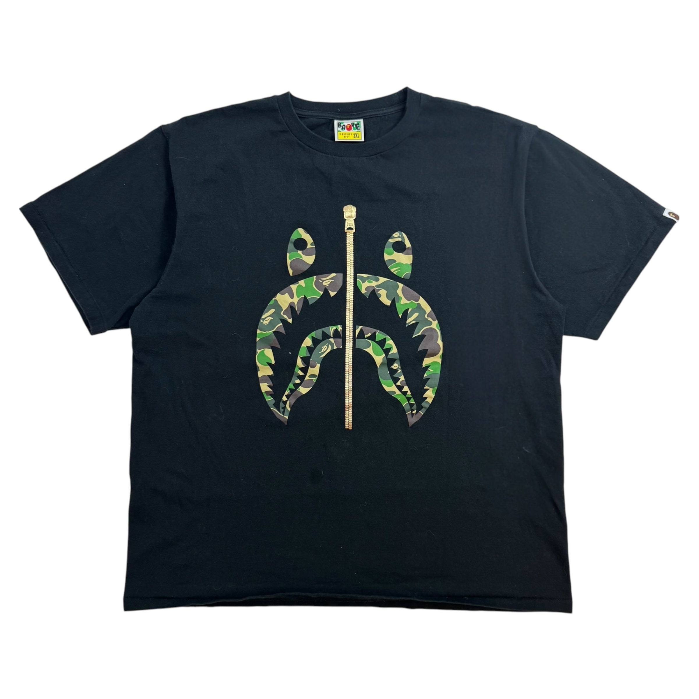 Bape ABC Camo Shark Tee Black