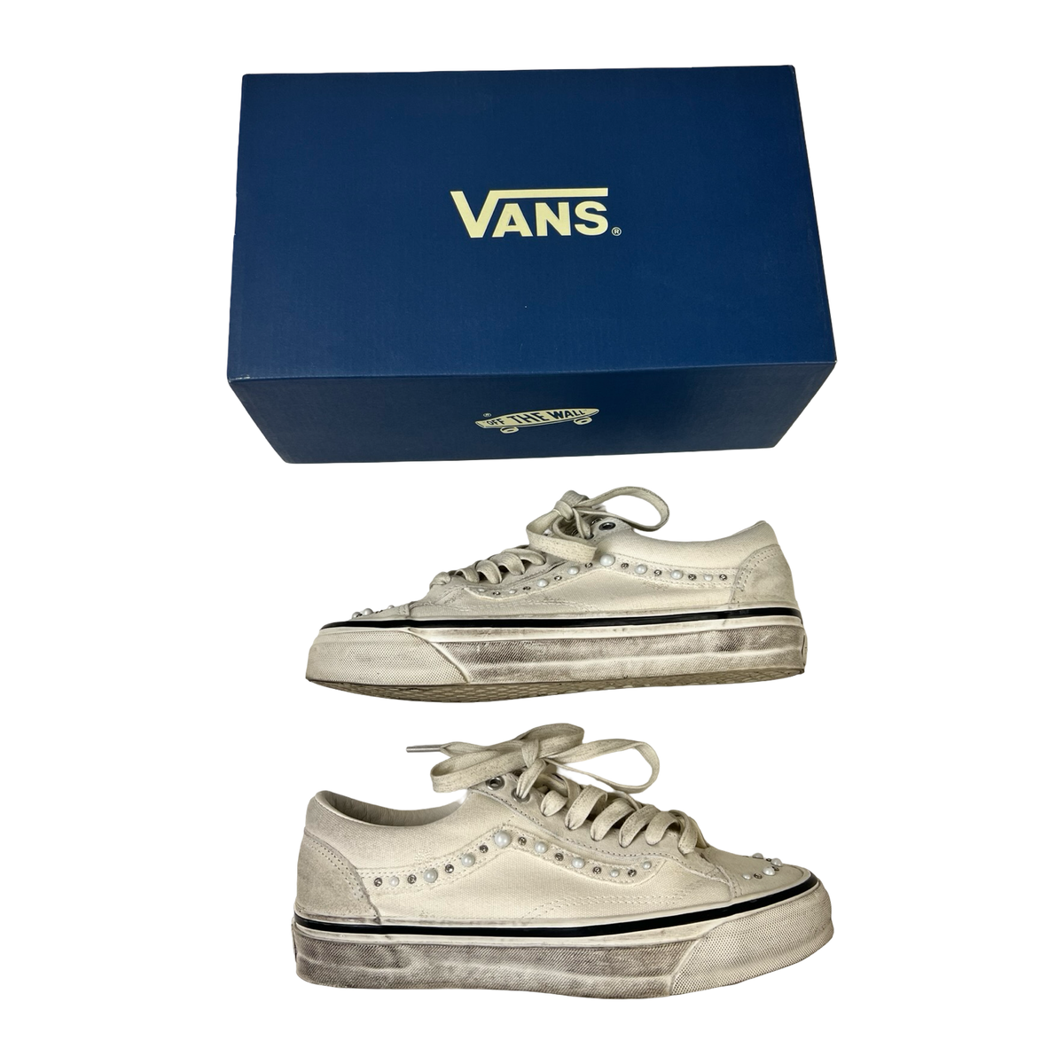 Lx Old Skool 36 Vans Pearlized Marshmallow Sneakers (Used)