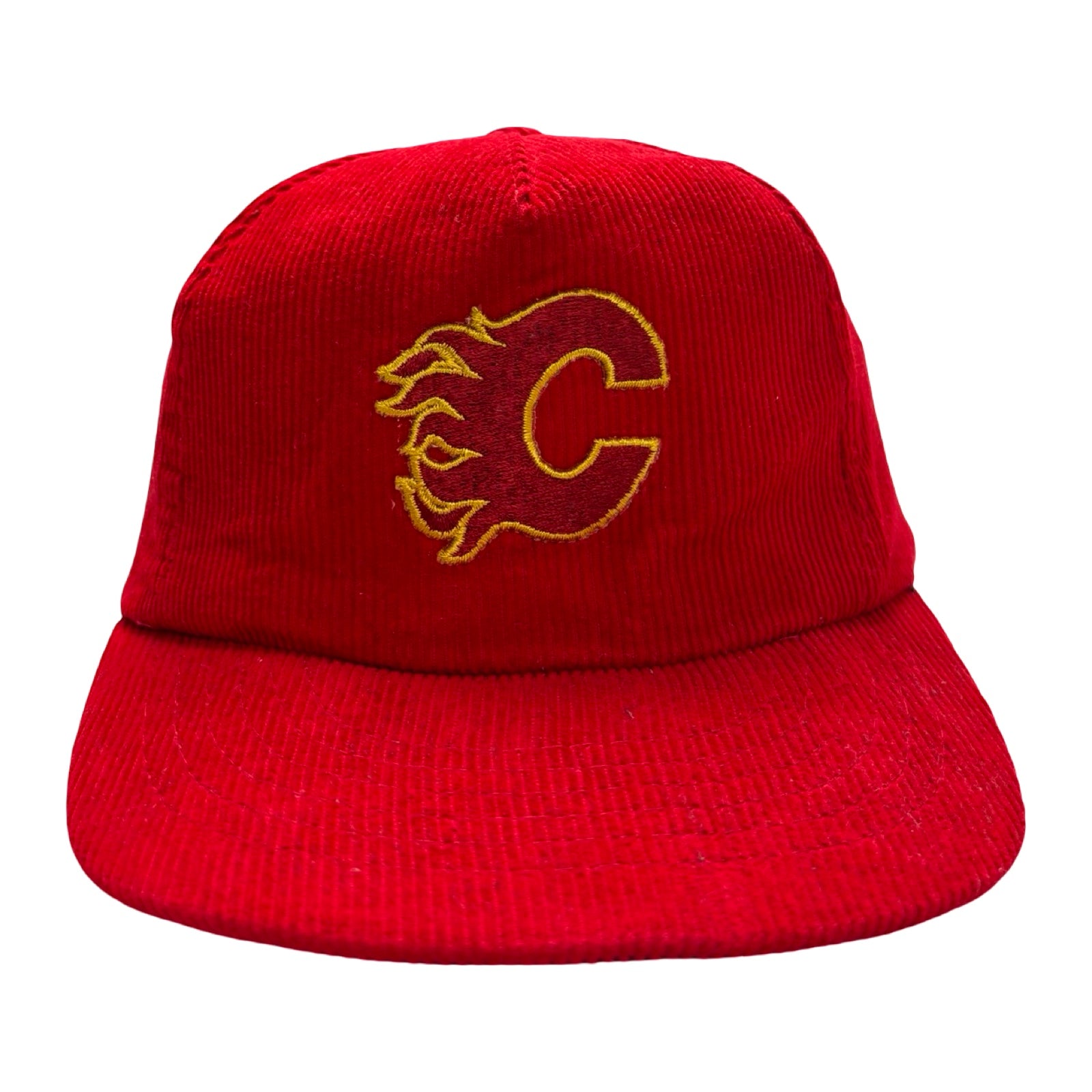 Vintage Ted Fletcher Calgary Flames Corduroy Hat