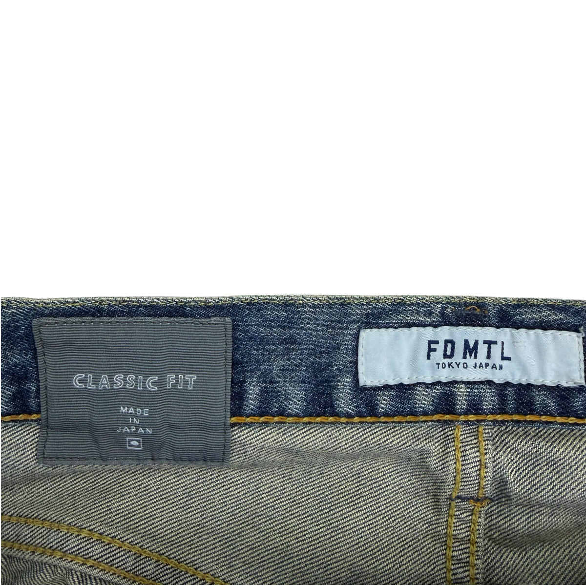 FDMTL Japan Patchwork Sashiko Denim Jean Blue