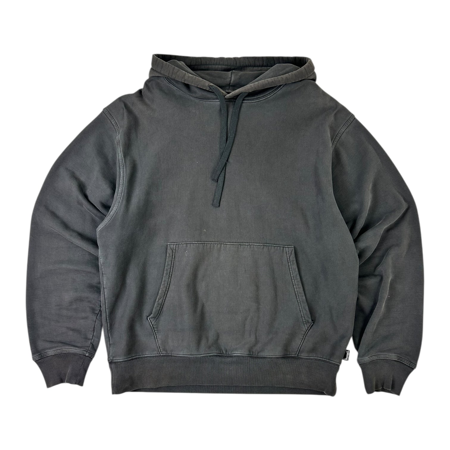 Stussy Raglan Hoodie Washed Black