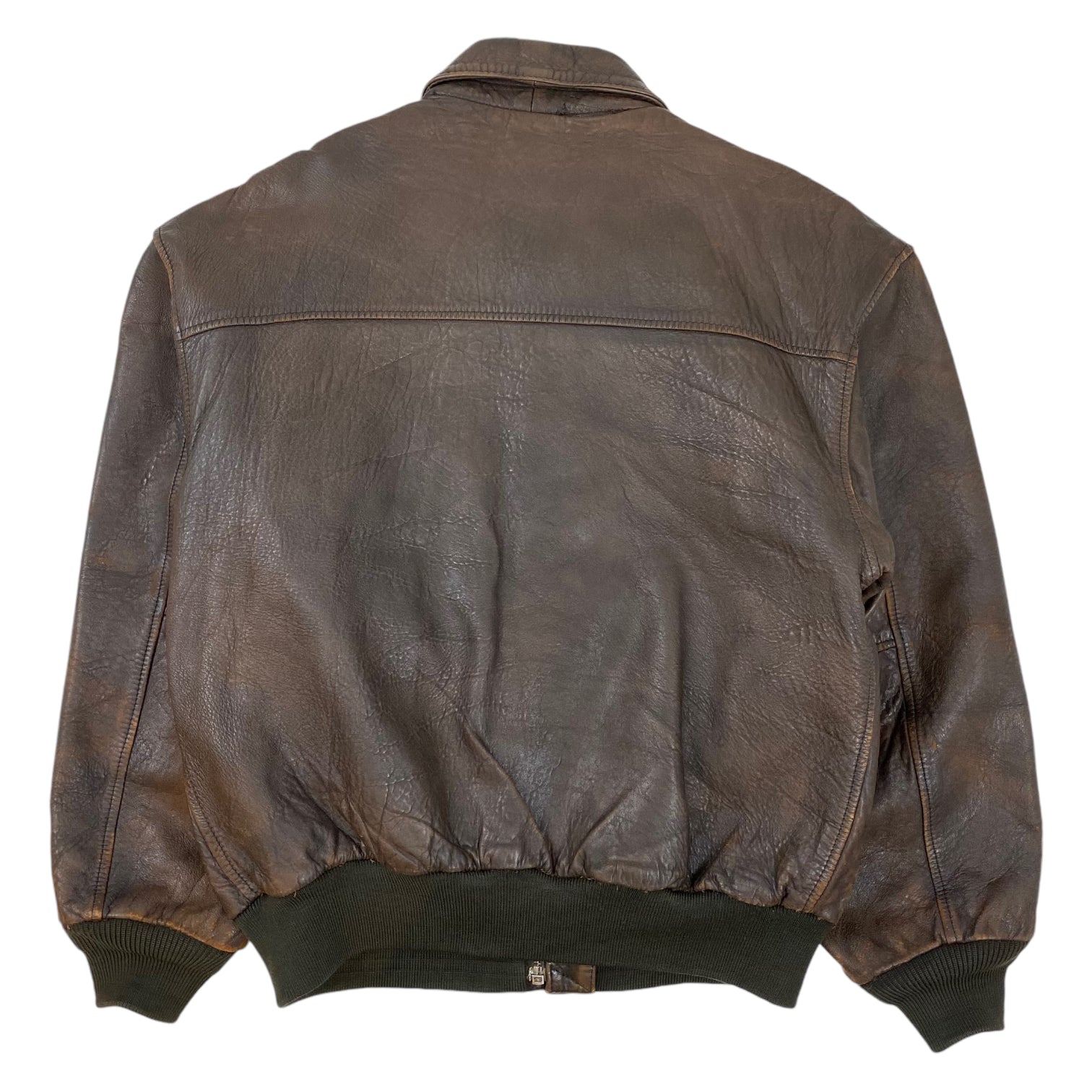 Vintage Avirex Type A-2 Leather Flight Jacket Brown