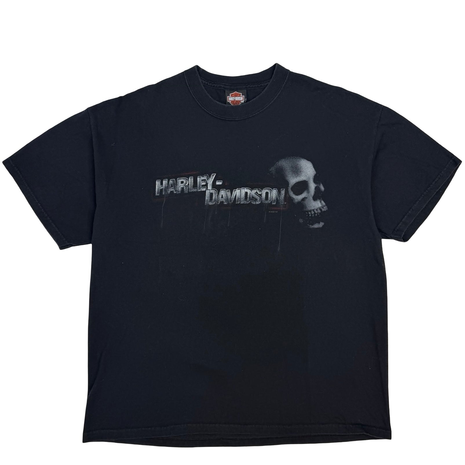 Vintage Harley Davidson Grand Junction Skull Tee Black