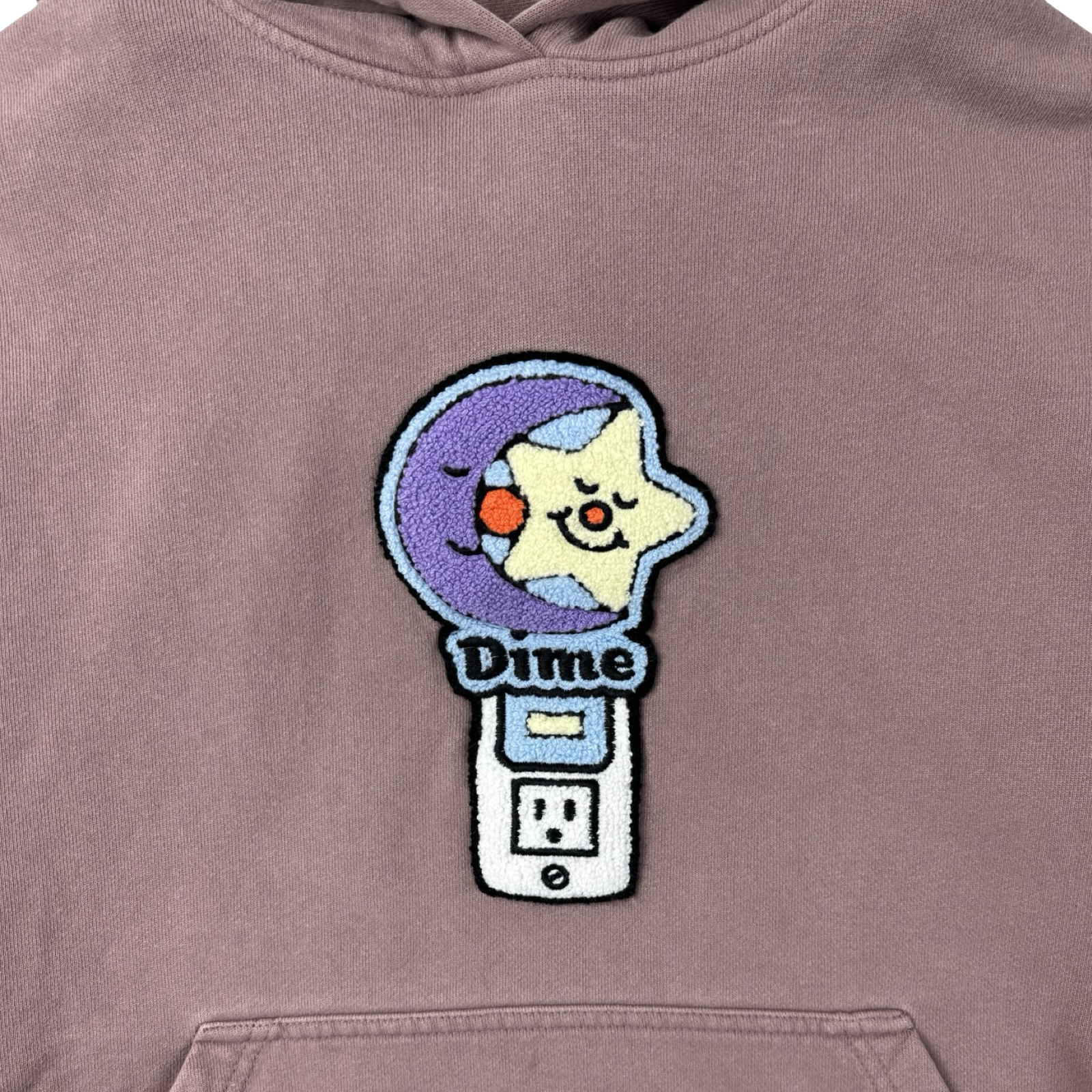 Dime Chenille Hoodie Twilight Mauve