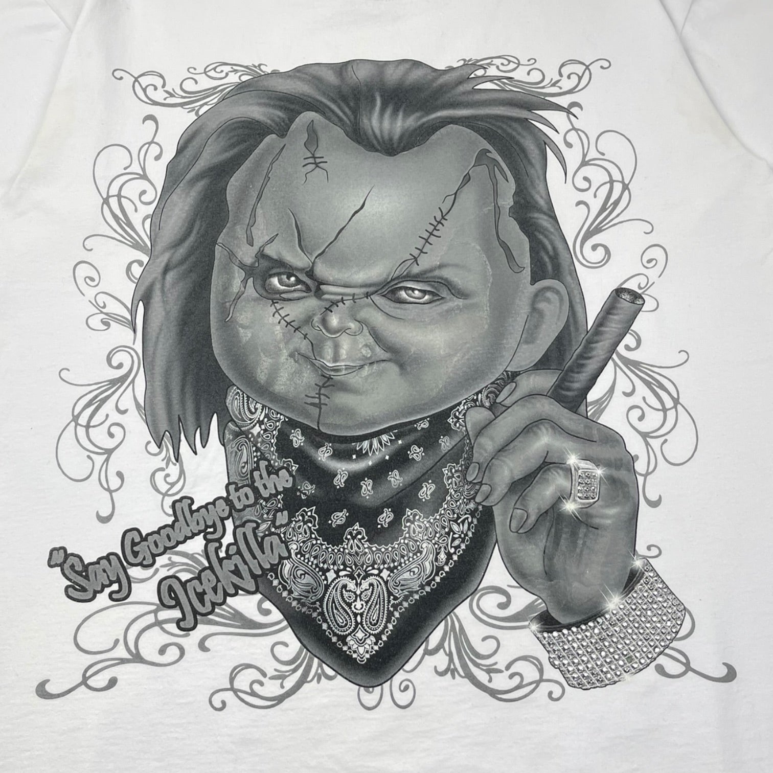 Vintage Y2K Icekilla Chucky ‘Say Goodbye’ T-Shirt White