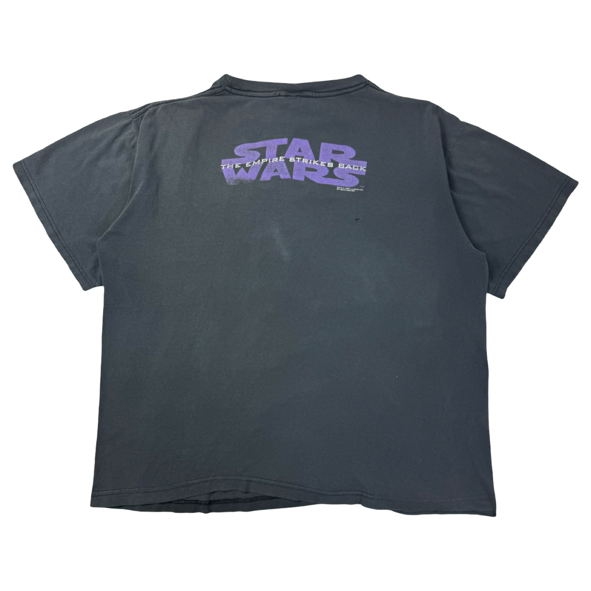 1995 Star Wars The Empire Strikes Back T-Shirt Faded Black