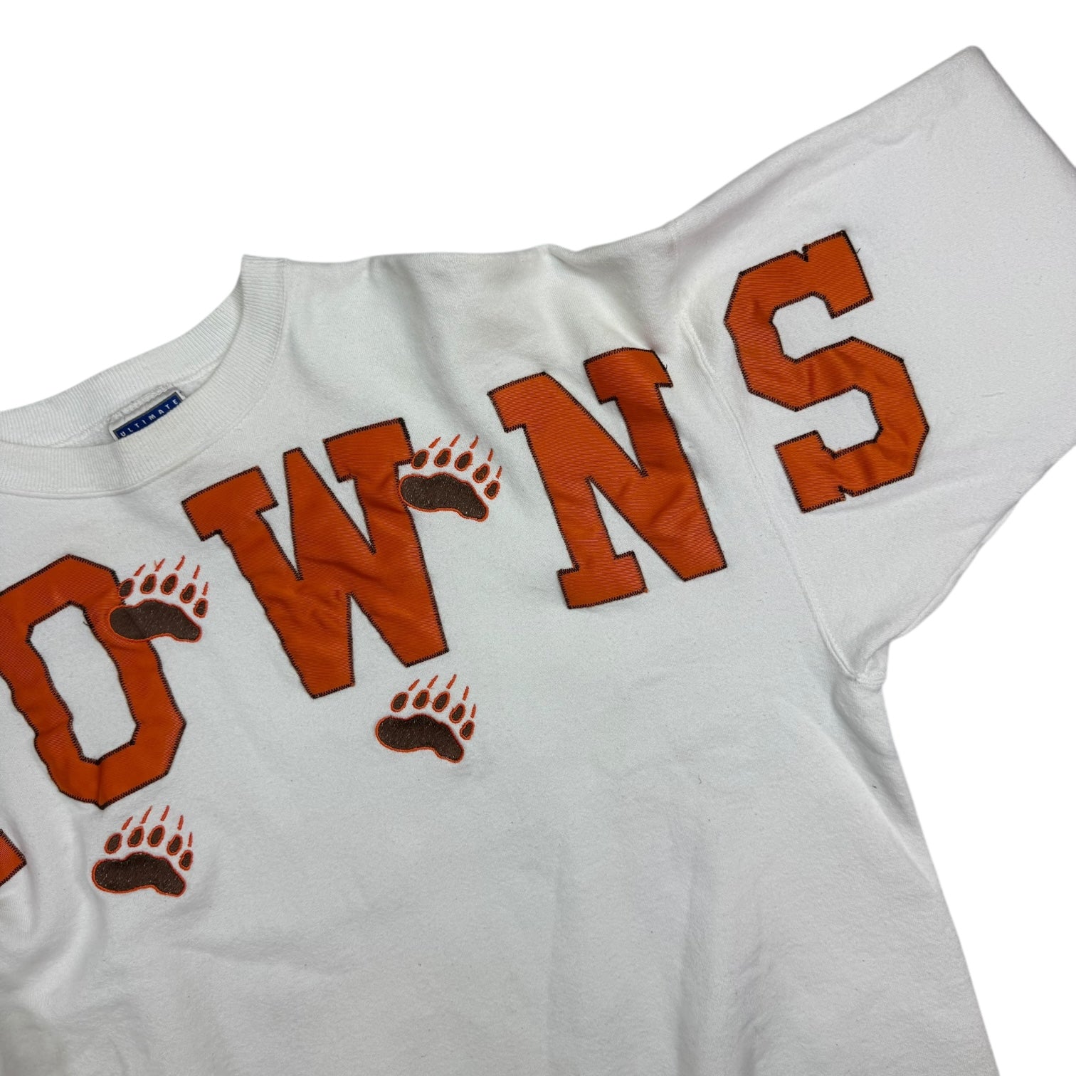 Vintage Cleveland Browns Spell Out Crewneck Grey