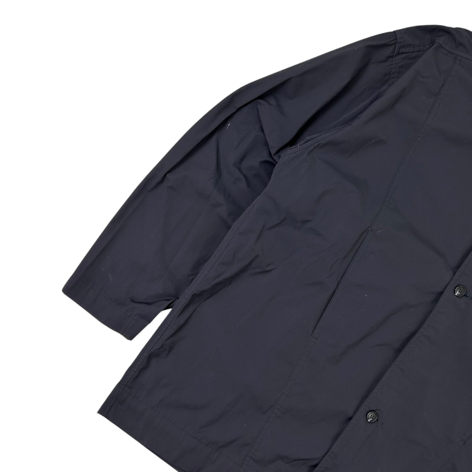 Trés Bien Long Sleeve Button Up Shirt Navy