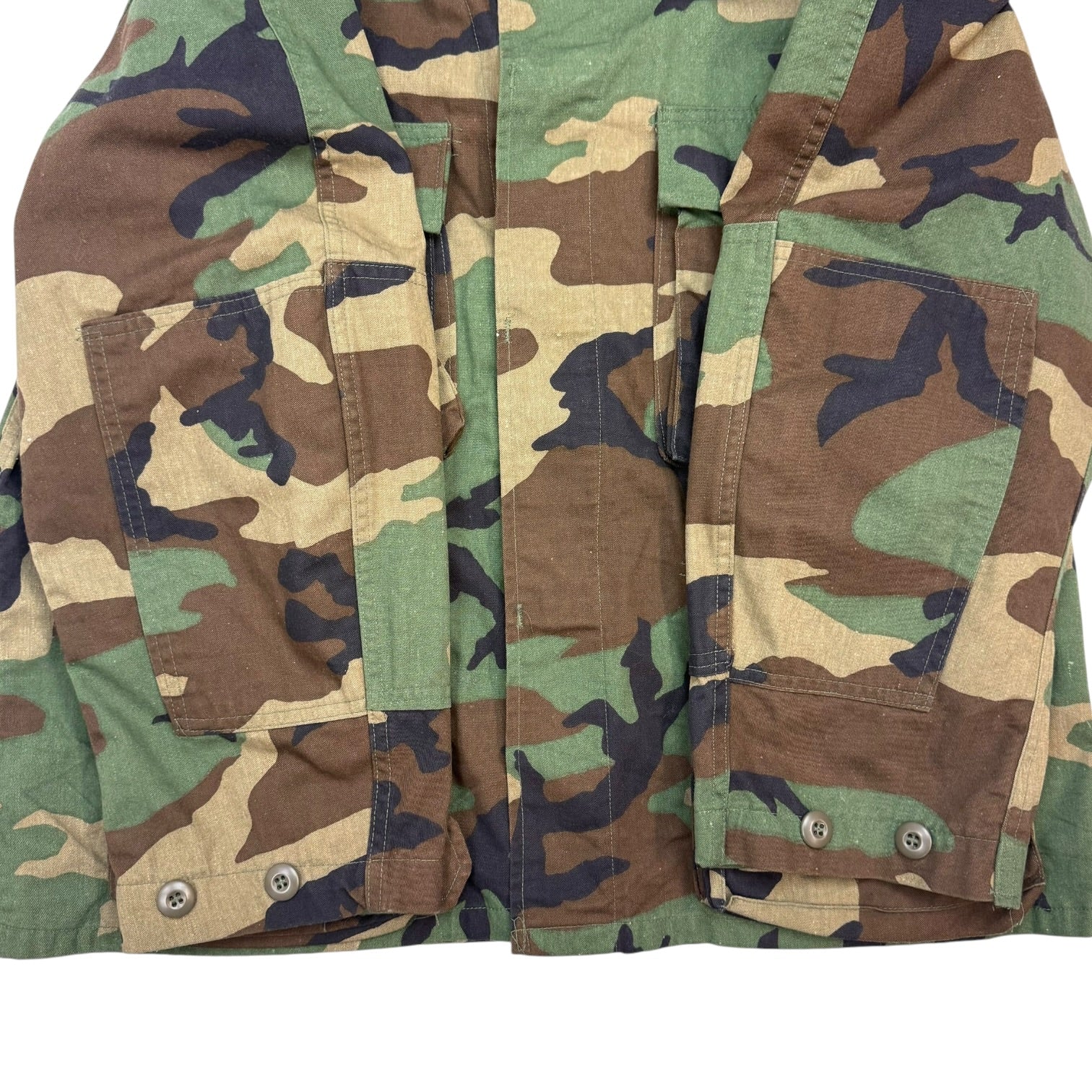 Vintage Army Jacket Woodland Camo