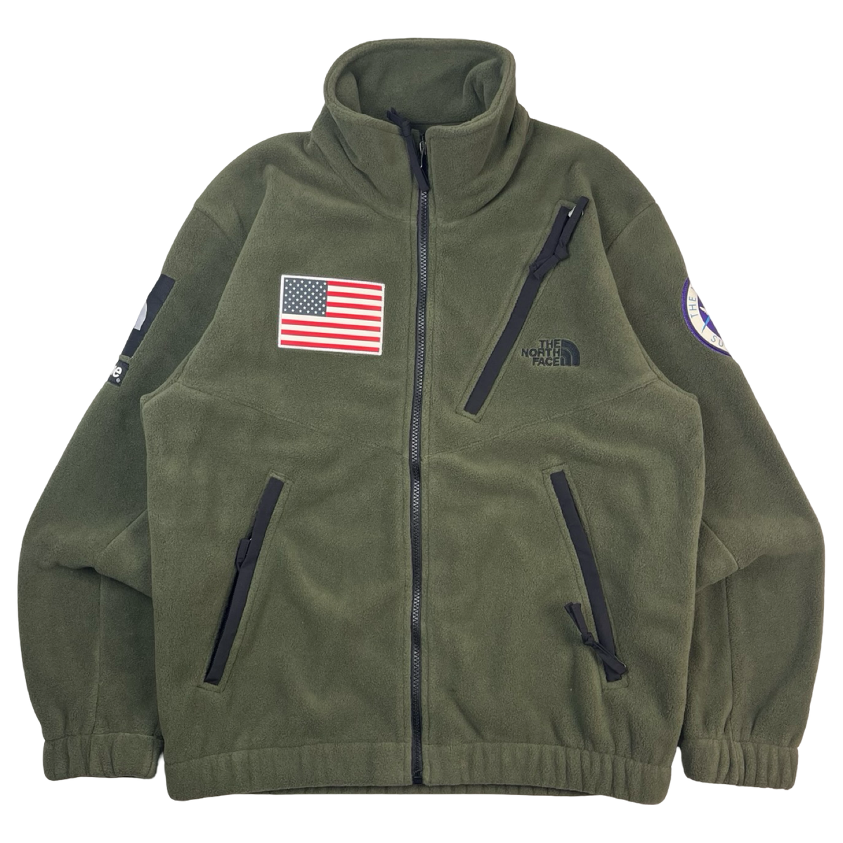 SS17 Supreme x The North Face Trans Antarctica Expedition Fleece Jacket Olive
