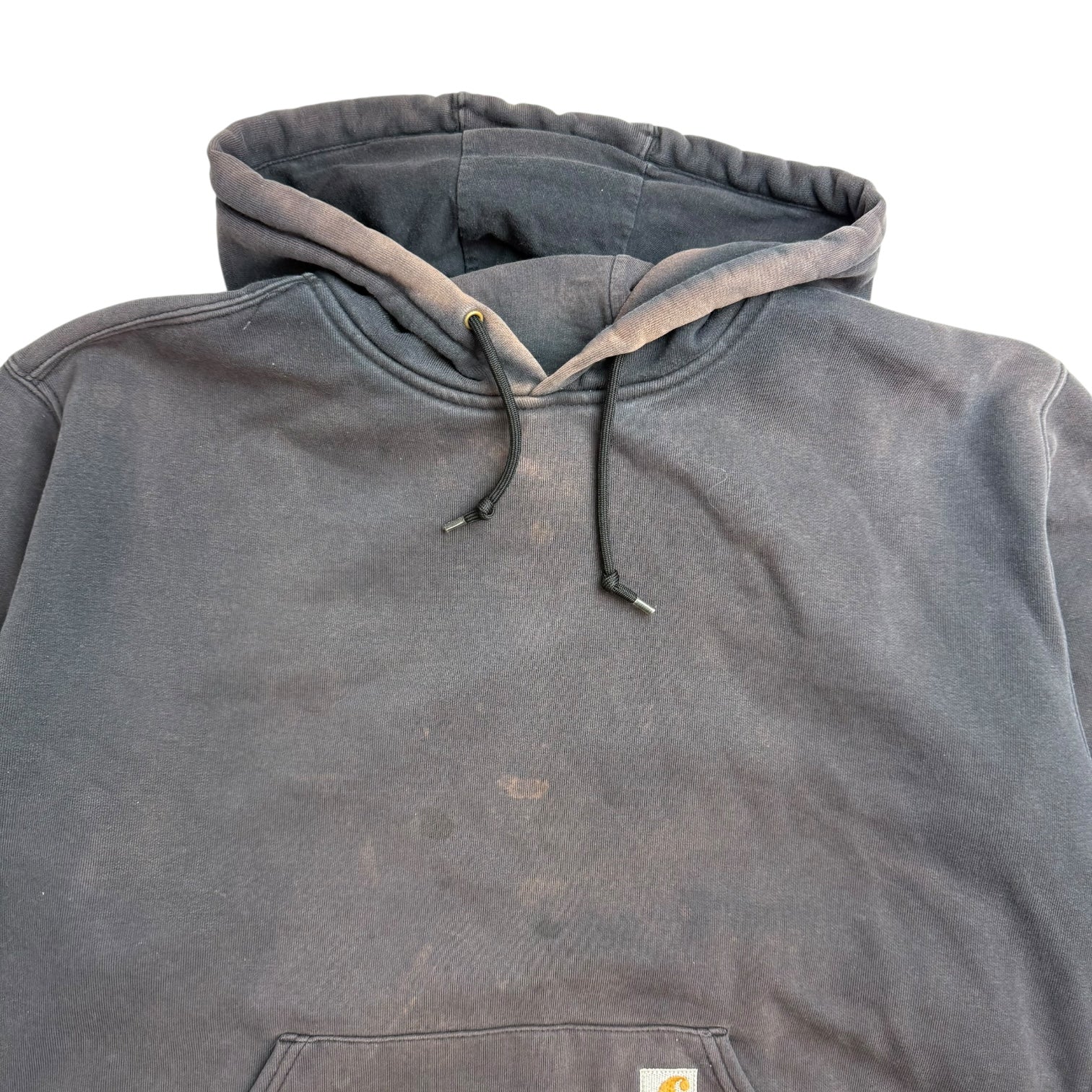 Vintage Sunfaded Carhartt Hoodie Black