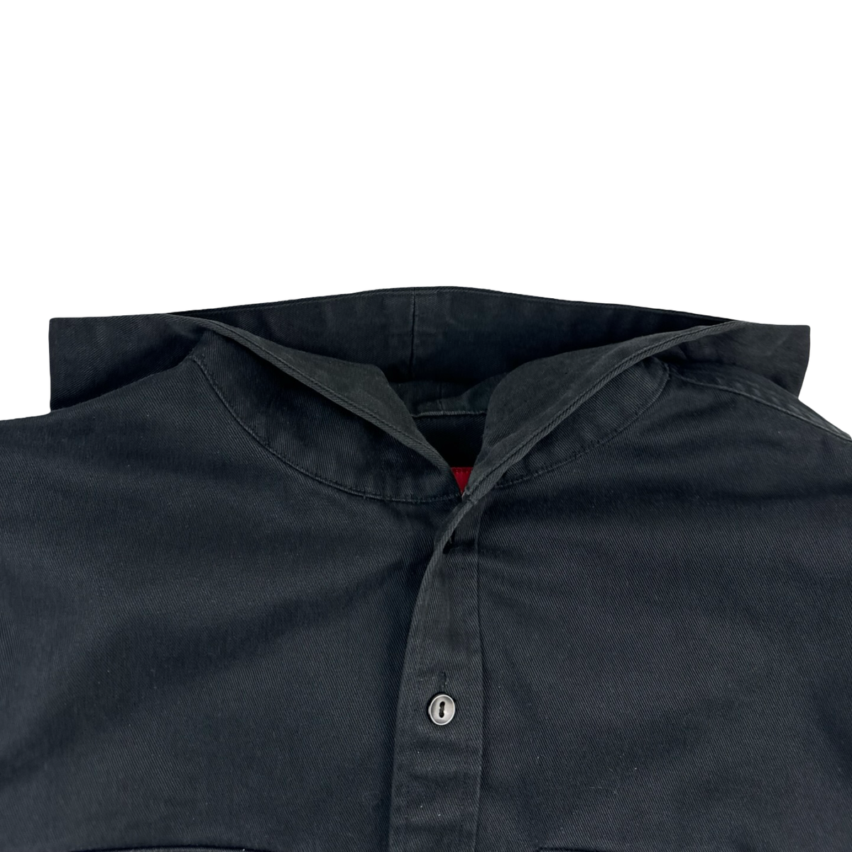 FW13 Supreme Hooded Twill Shirt Black