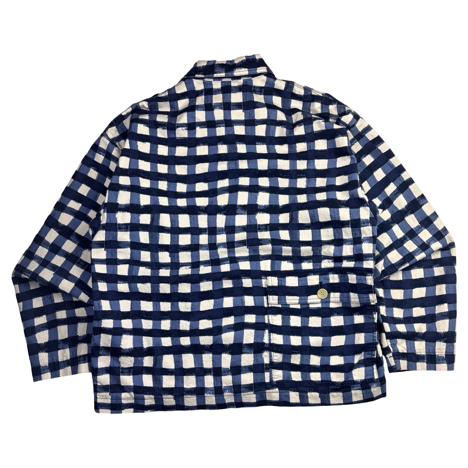 Uniqlo x MARNI Oversized Check Utility Jacket Blue