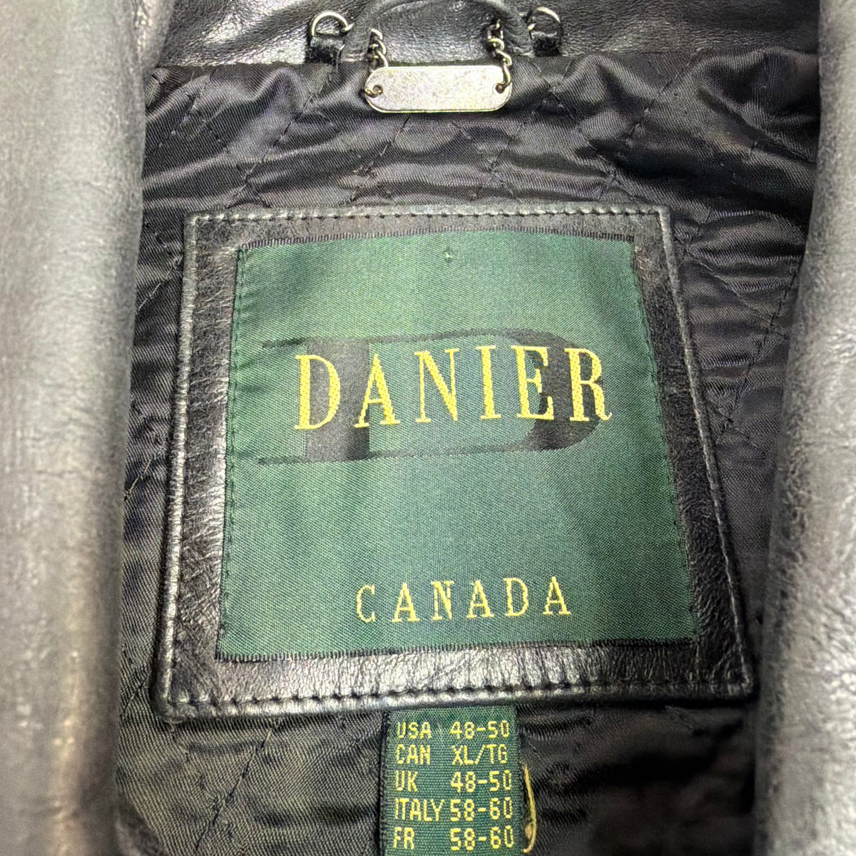Vintage Danier Leather Coat Black