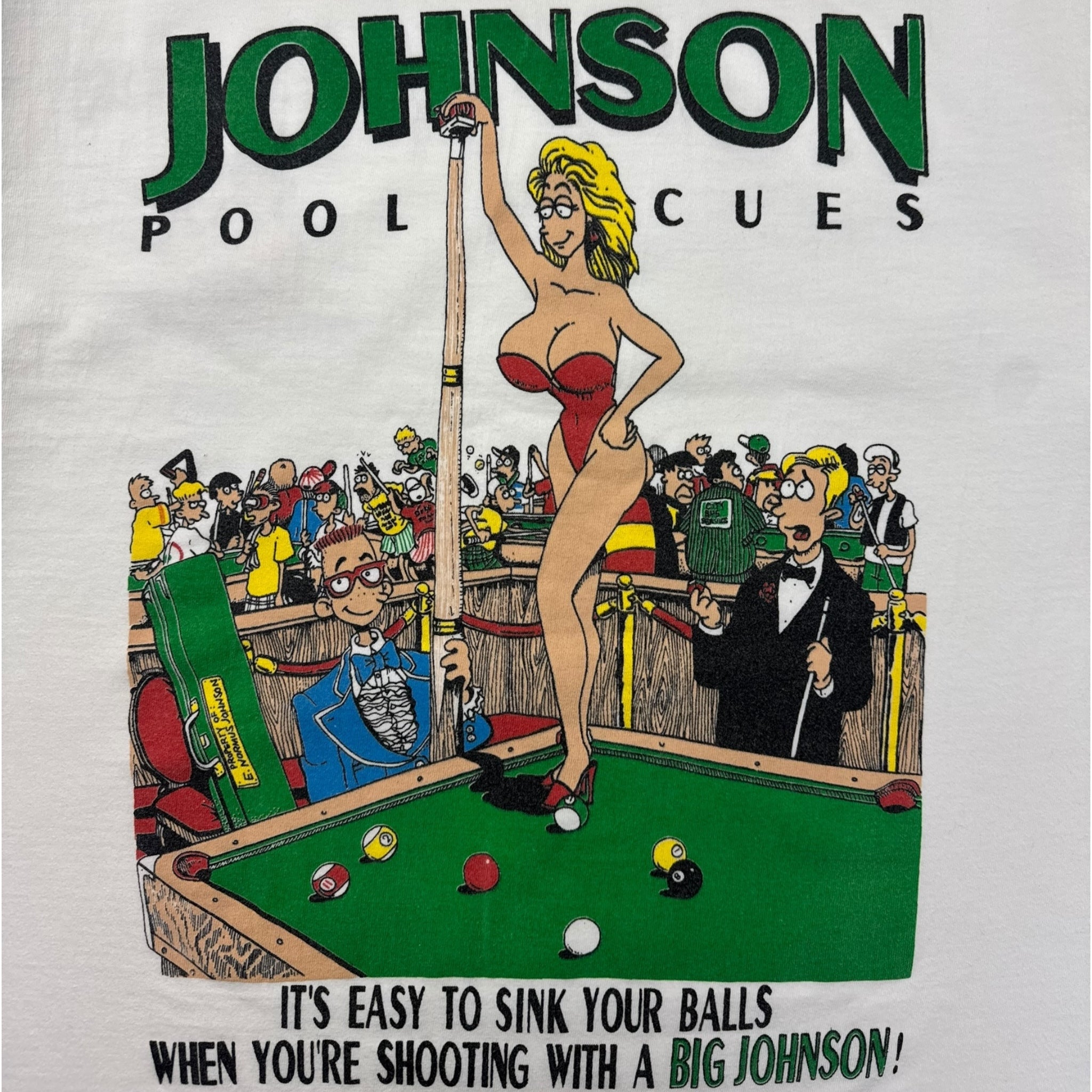 Vintage Big Johnson ‘Worlds Largest Pool Cue’ T-Shirt