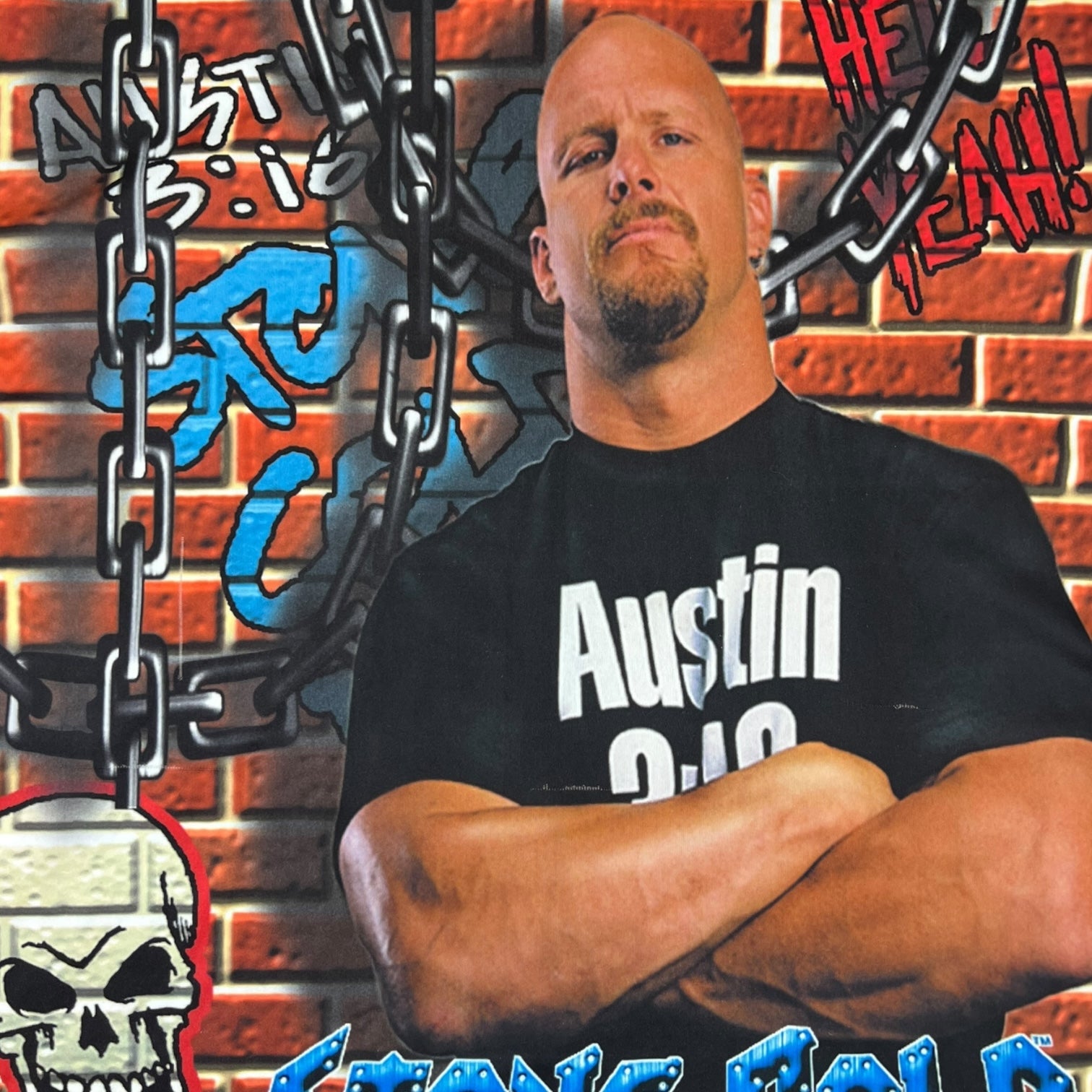 Vintage 1999 WWF Stone Cold Steve Austin Jersey Black