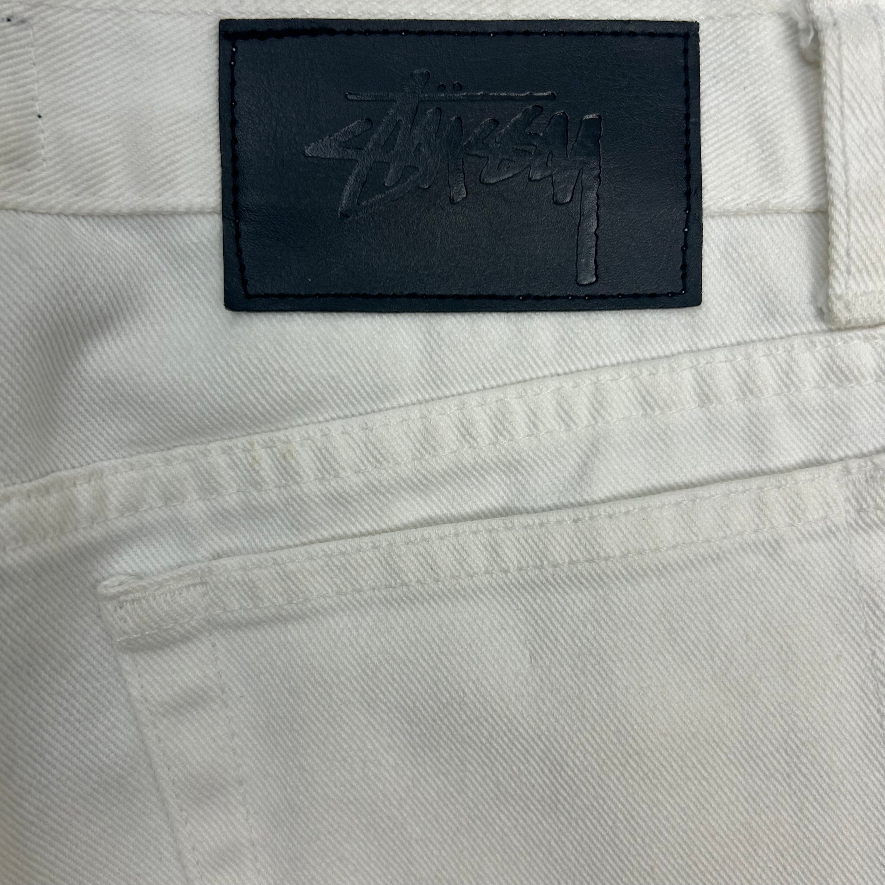 Stussy Straight Leg Jeans White