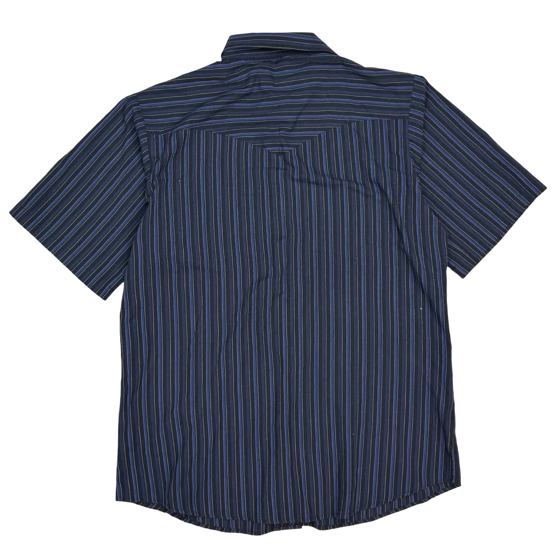 Vintage Ash Creek Short Sleeve Snap Button Up Shirt Navy