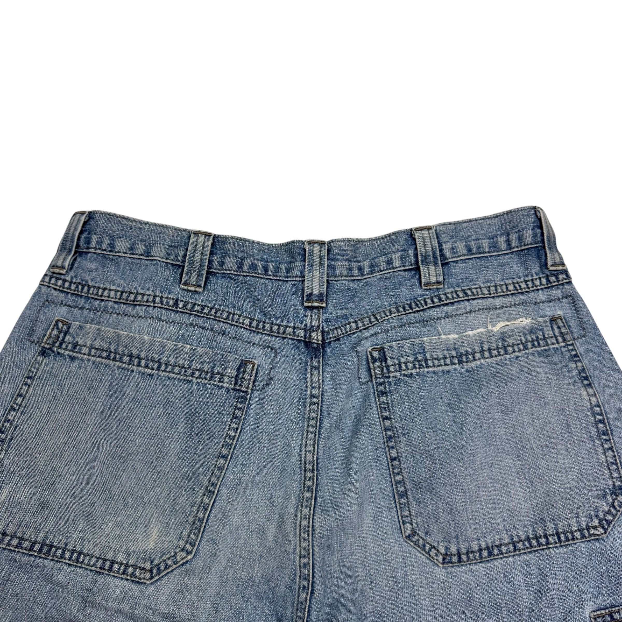 Vintage Wrangler Denim Cargo Shorts Blue