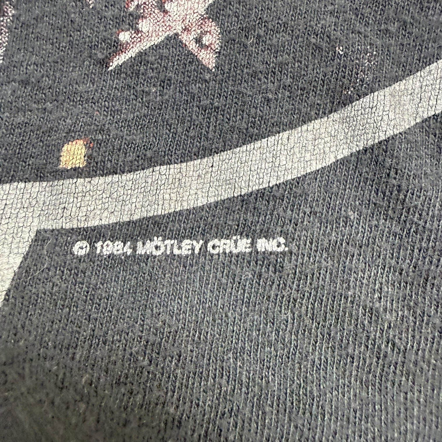 1984 Motley Crue Tank Top Black