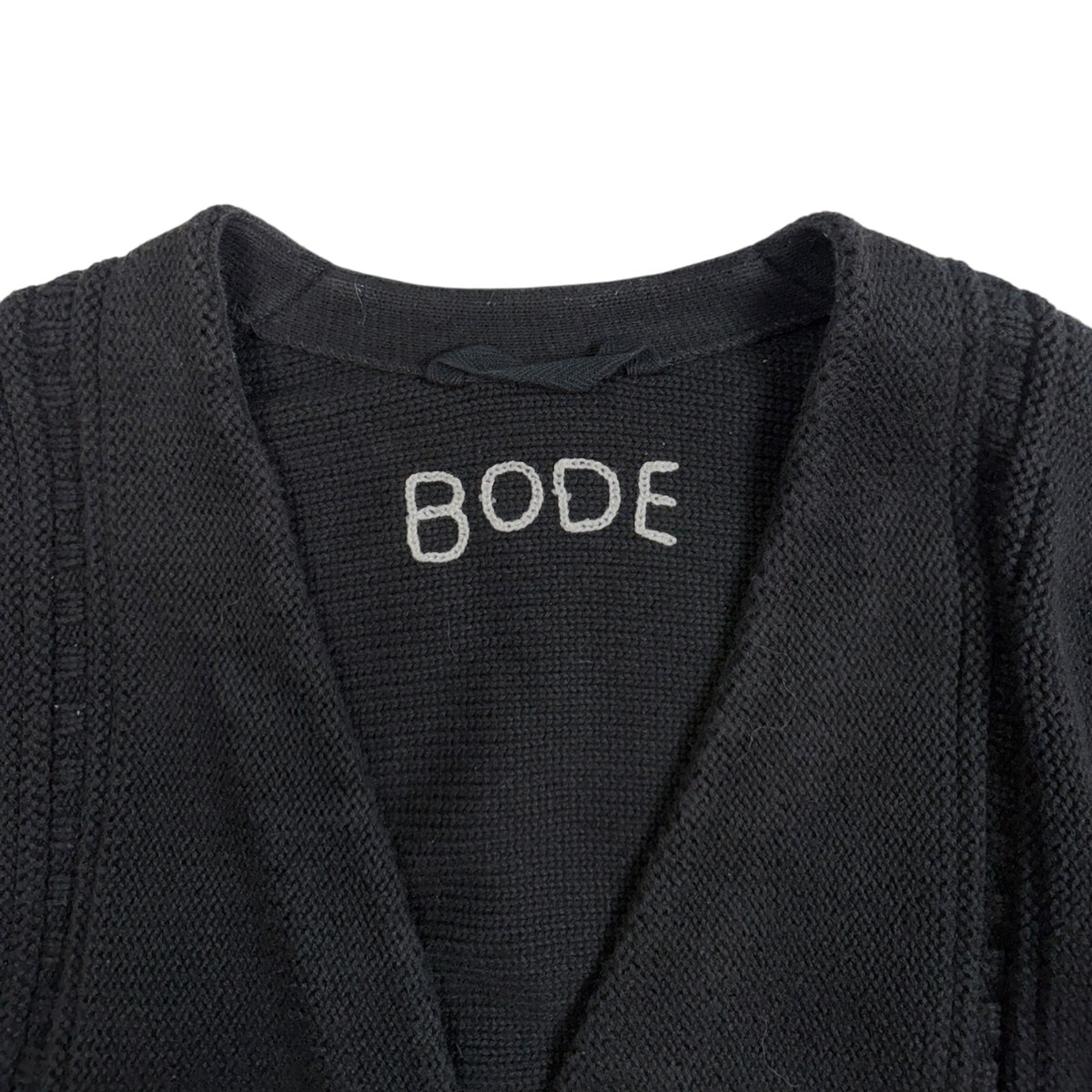 BODE Double Breasted Cardigan Black