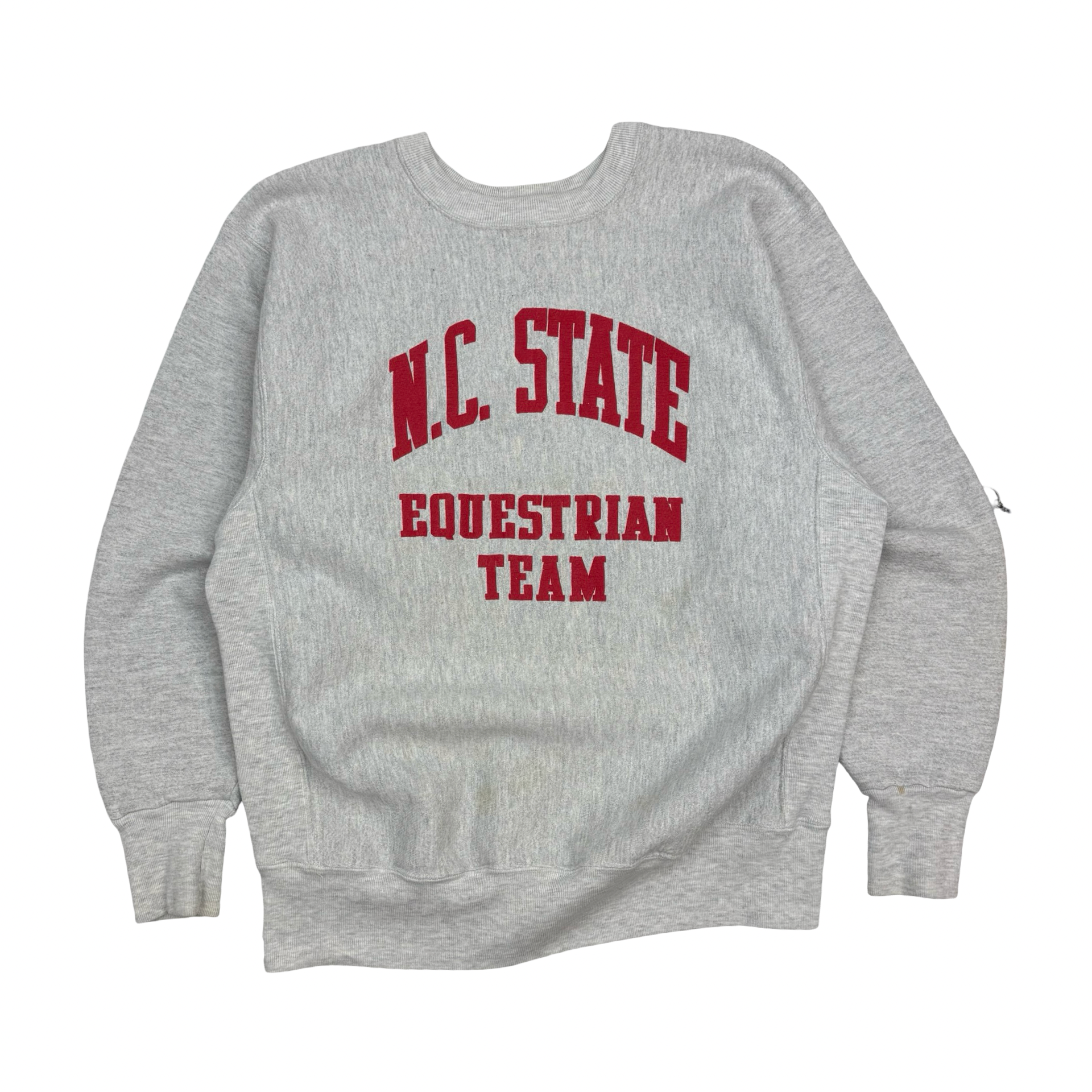 Vintage N.C. State Equestrian Team Crewneck Grey