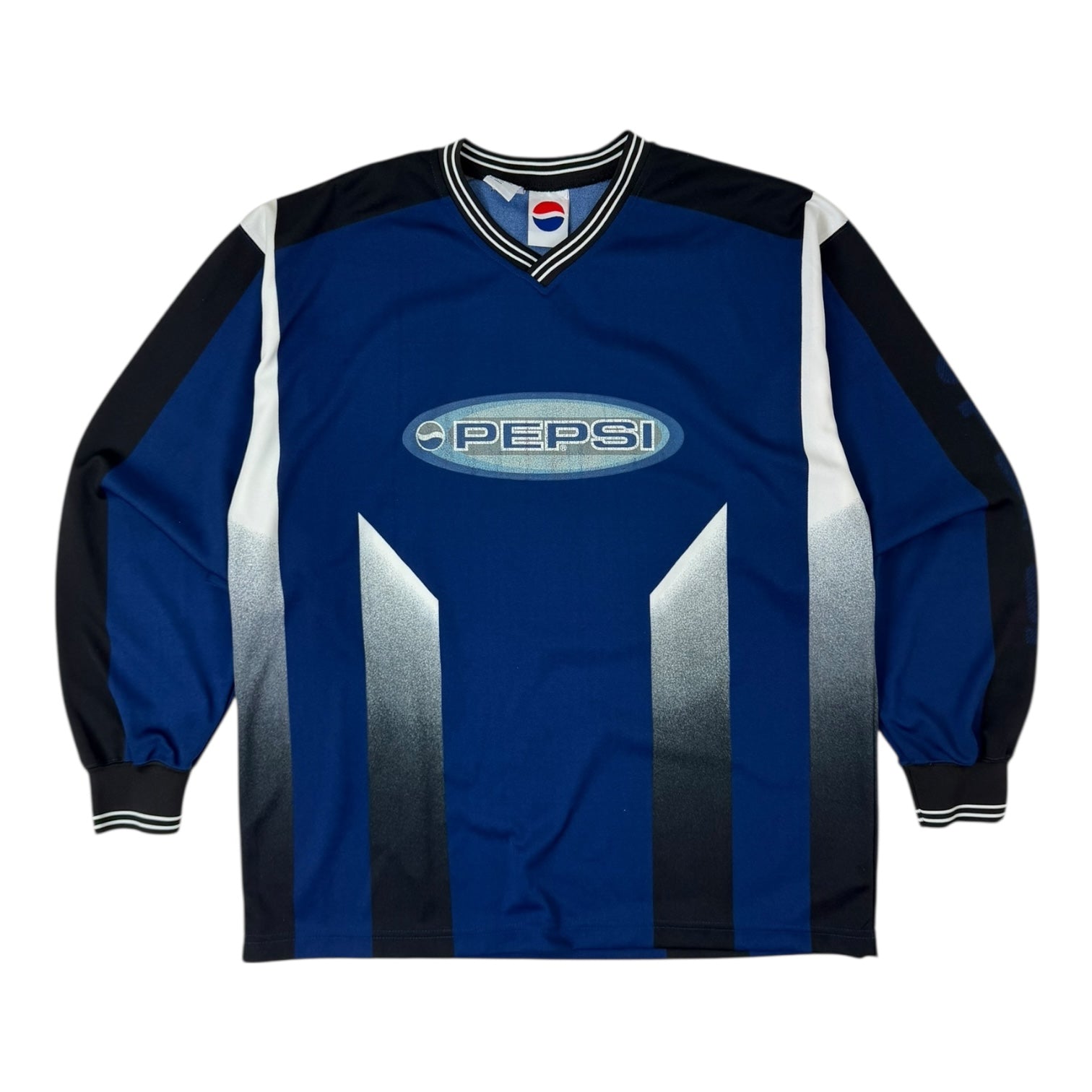 Vintage Y2K Pepsi Goalie Jersey Blue